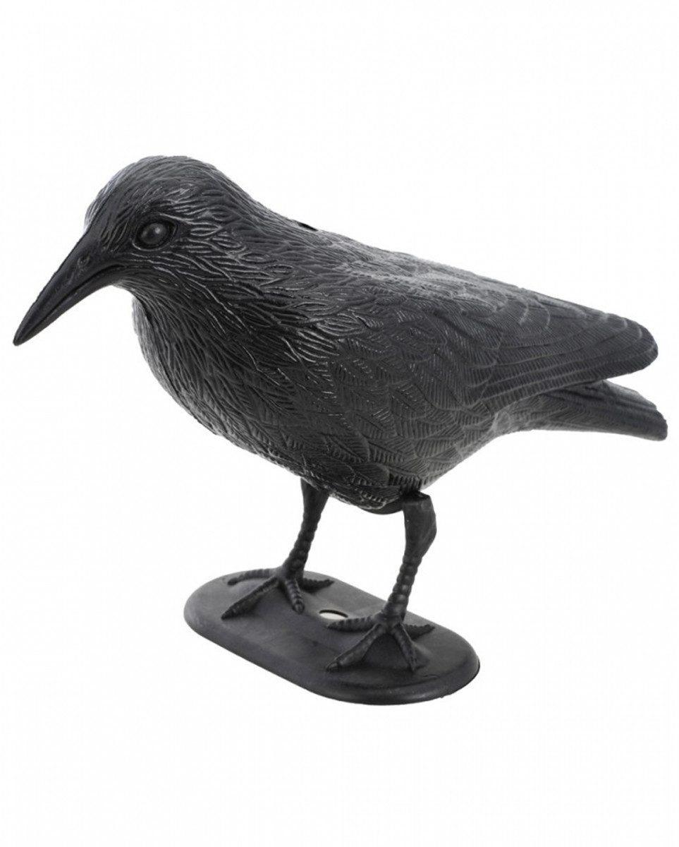 Dekoobjekt Schwarze Krähe aus Kunststoff 31cm