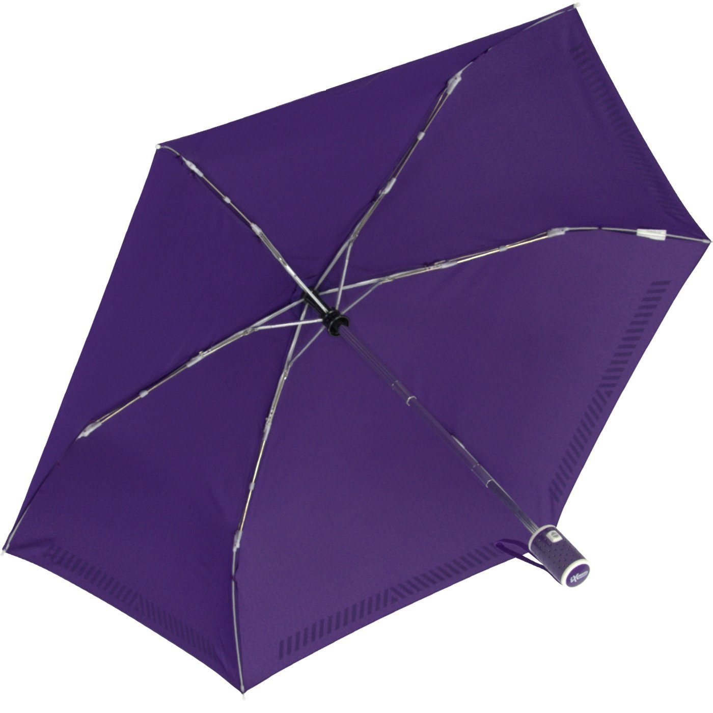 iX-brella Taschenregenschirm für Kinder Safety Reflex mit Auf-Zu-Automatik, kräftige Farben mit reflektierenden Streifen