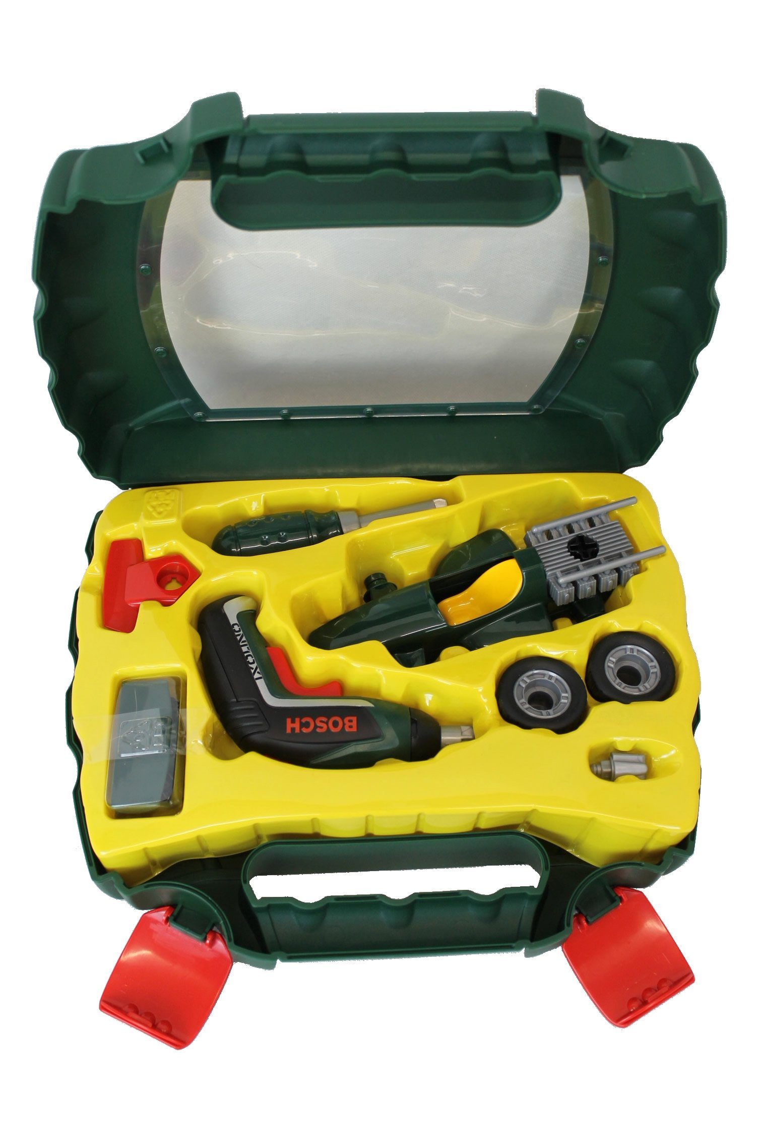 Theo Klein Kinder-Werkzeug-Set Bosch Grand Prix mit Ixolino-Akkuschrauber, günstig online kaufen