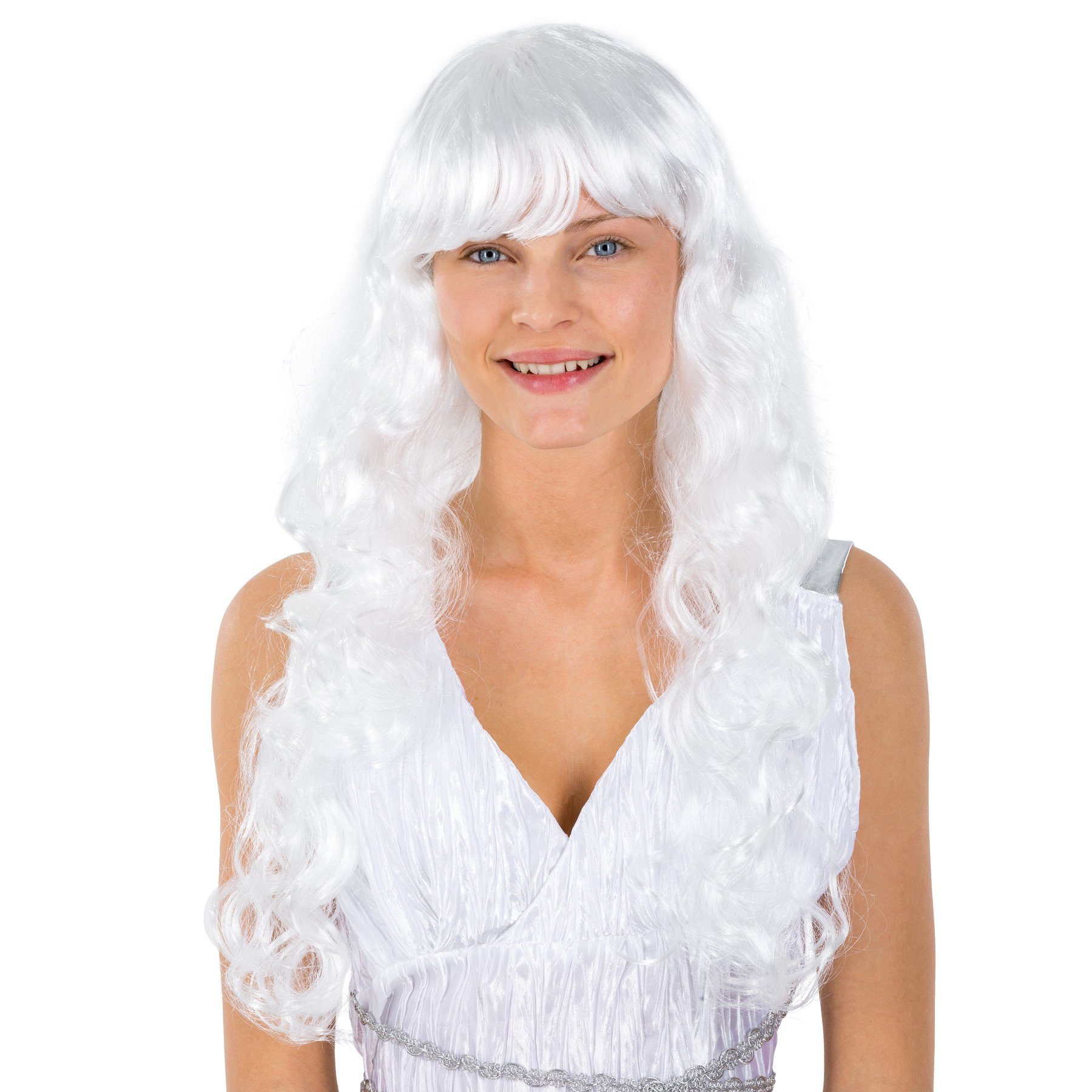 dressforfun Kostüm-Perücke Perücke Engel Weiß