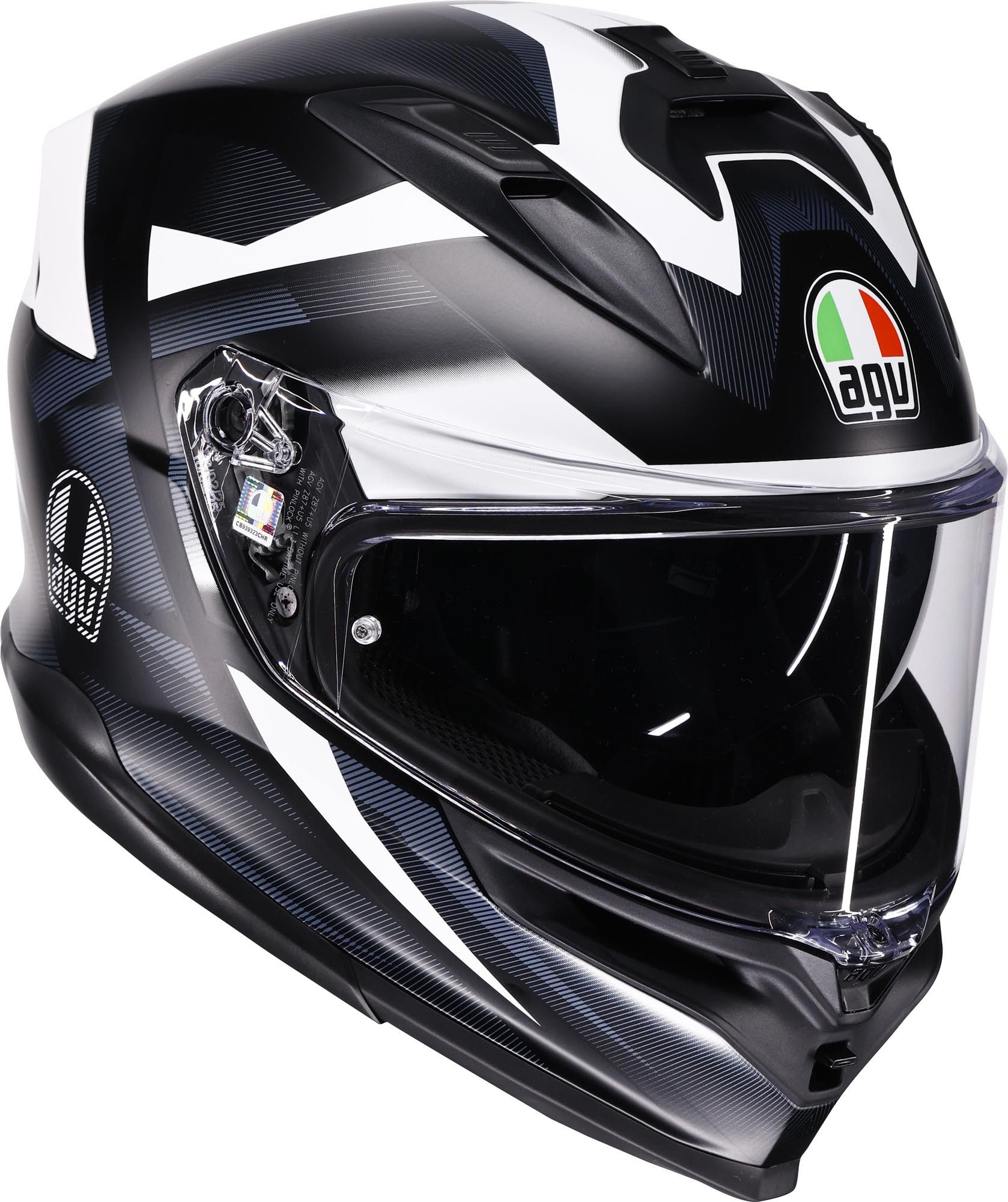 AGV Motorradhelm K7 Glimpse Helm, geeignet für Brillenträger,Pinlockscheibe enthalten,integriertes