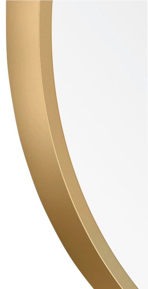 80 gold Talos Ø Wandspiegel, runder cm mit Aluminiumrahmen, dekorativer Spiegel matt