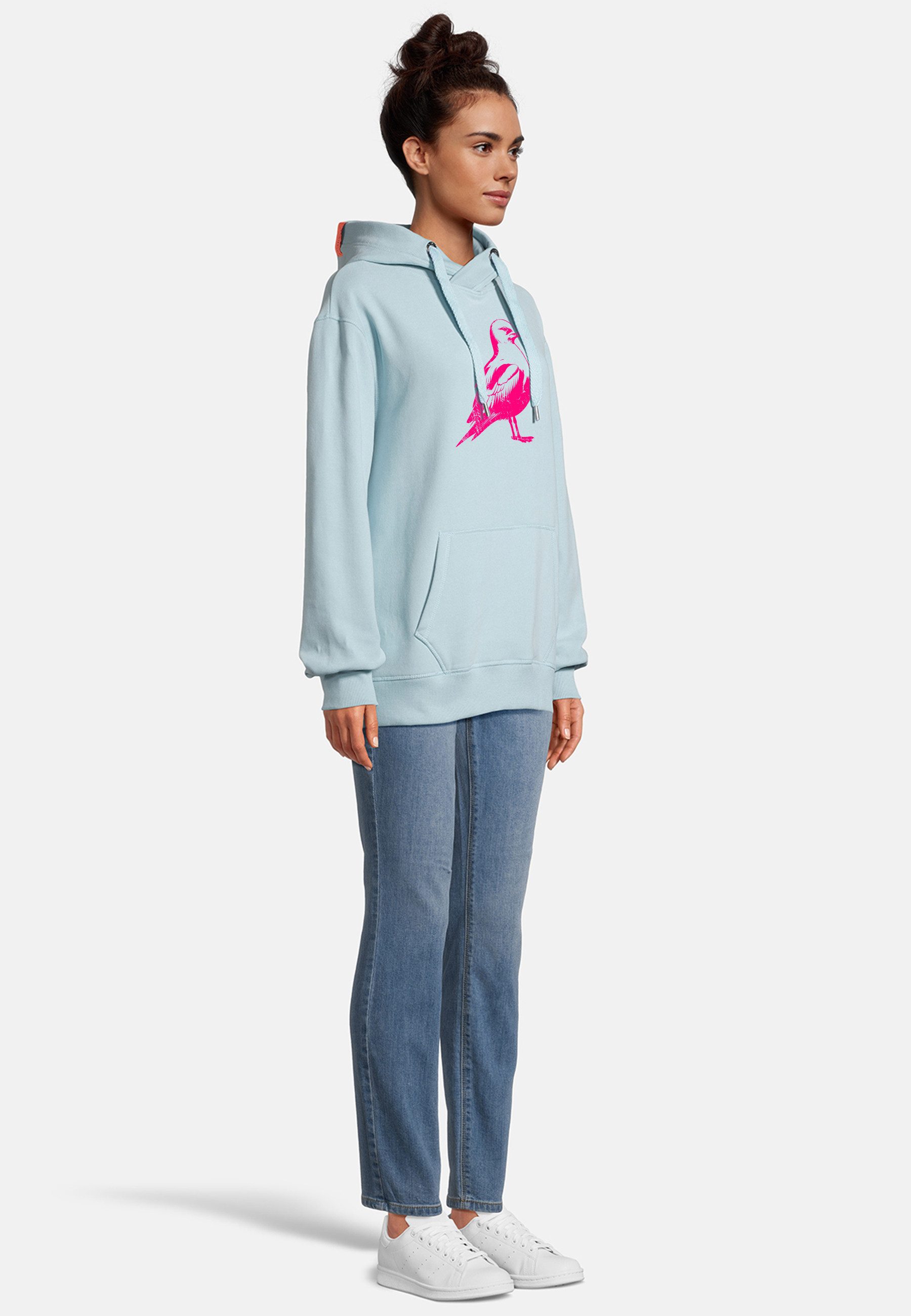 salzhaut Hoodie ODDEBODJE UNISEX - Möwe Unisex Oversized salzhaut Kapuzenpullover – bequemer Fit und nordisch klares Design – Bild 4 von 5