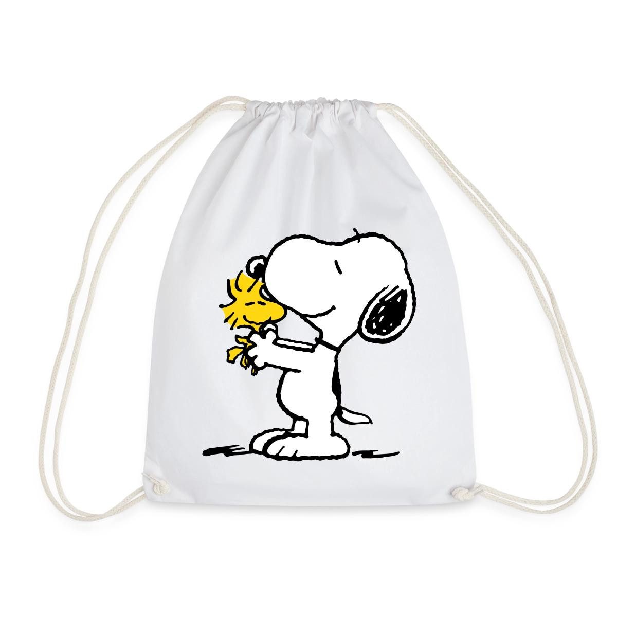 Spreadshirt Turnbeutel Peanuts Snoopy Und Woodstock Turnbeutel (1-tlg)