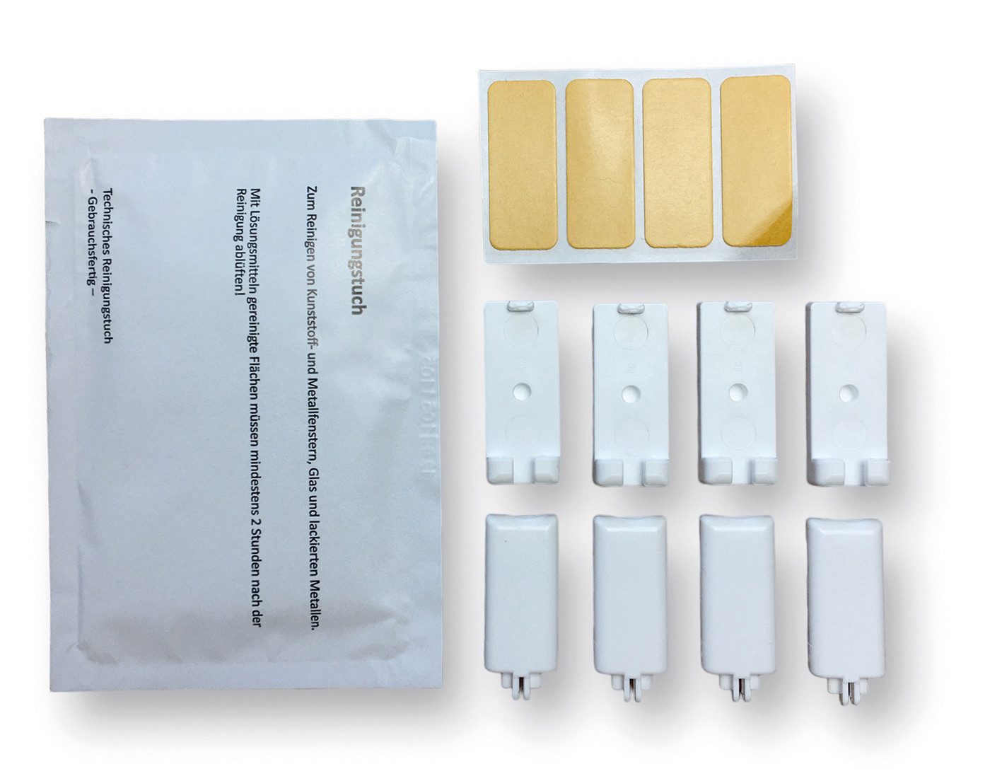 nodeko Klebe-Plissee Spannschuhe, 4 Stück, inkl. Klebefolien und Reinigungs günstig online kaufen