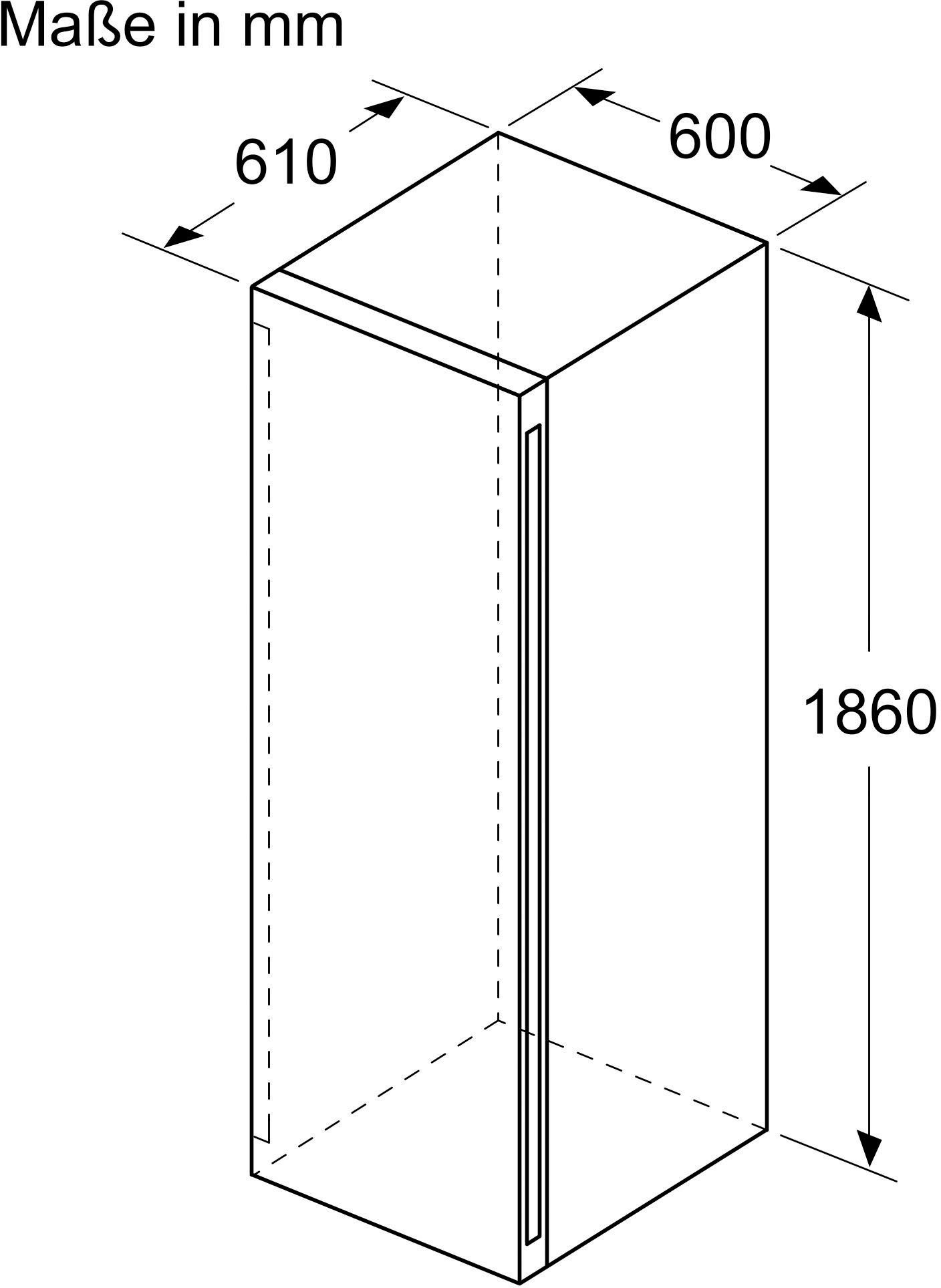 für KWK36ABGA, 199 á Weinkühlschrank 0,75l Standardflaschen BOSCH