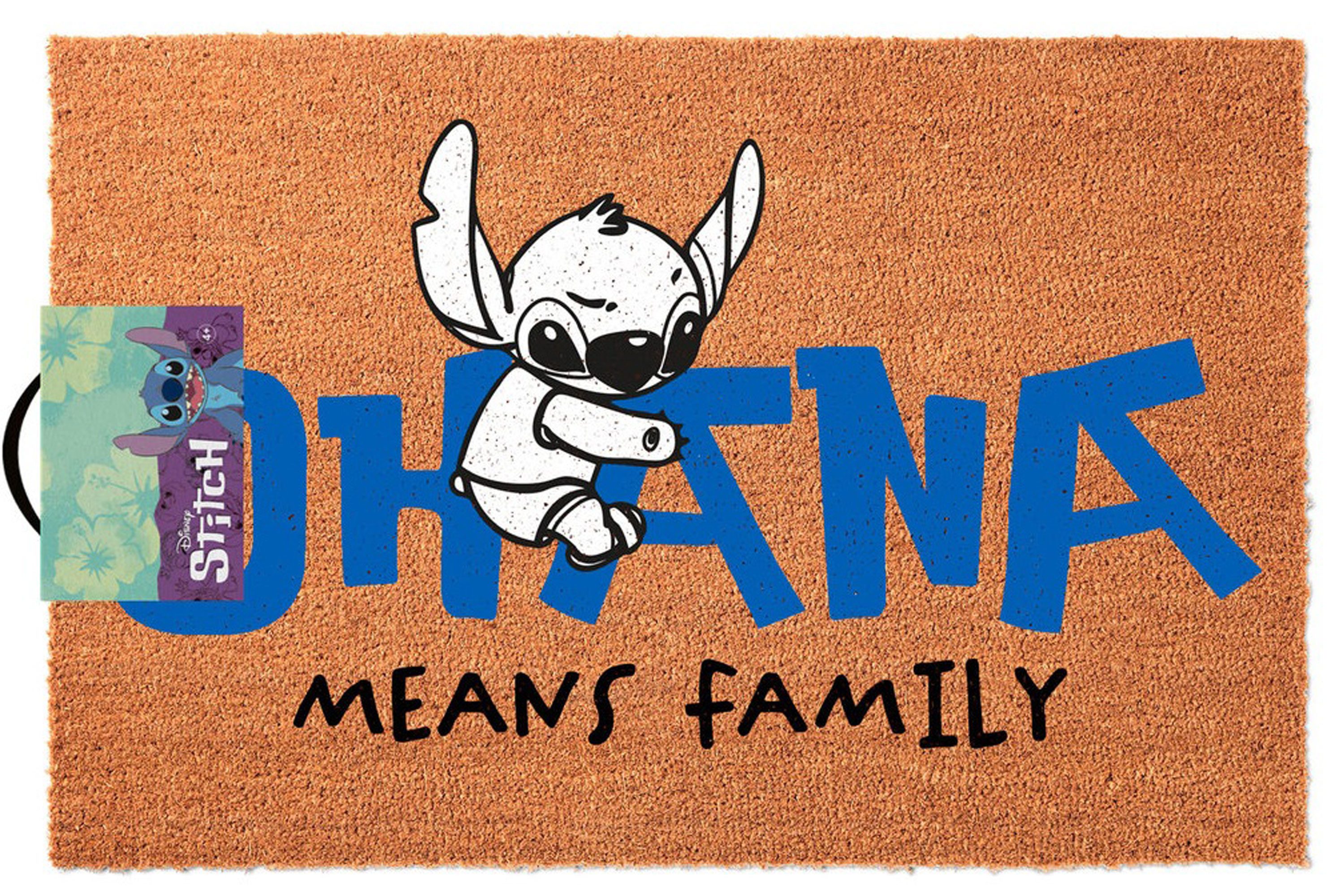 Fußmatte Fußmatte Kokos - Türmatte Kokos - Disney - Stitch - Ohana