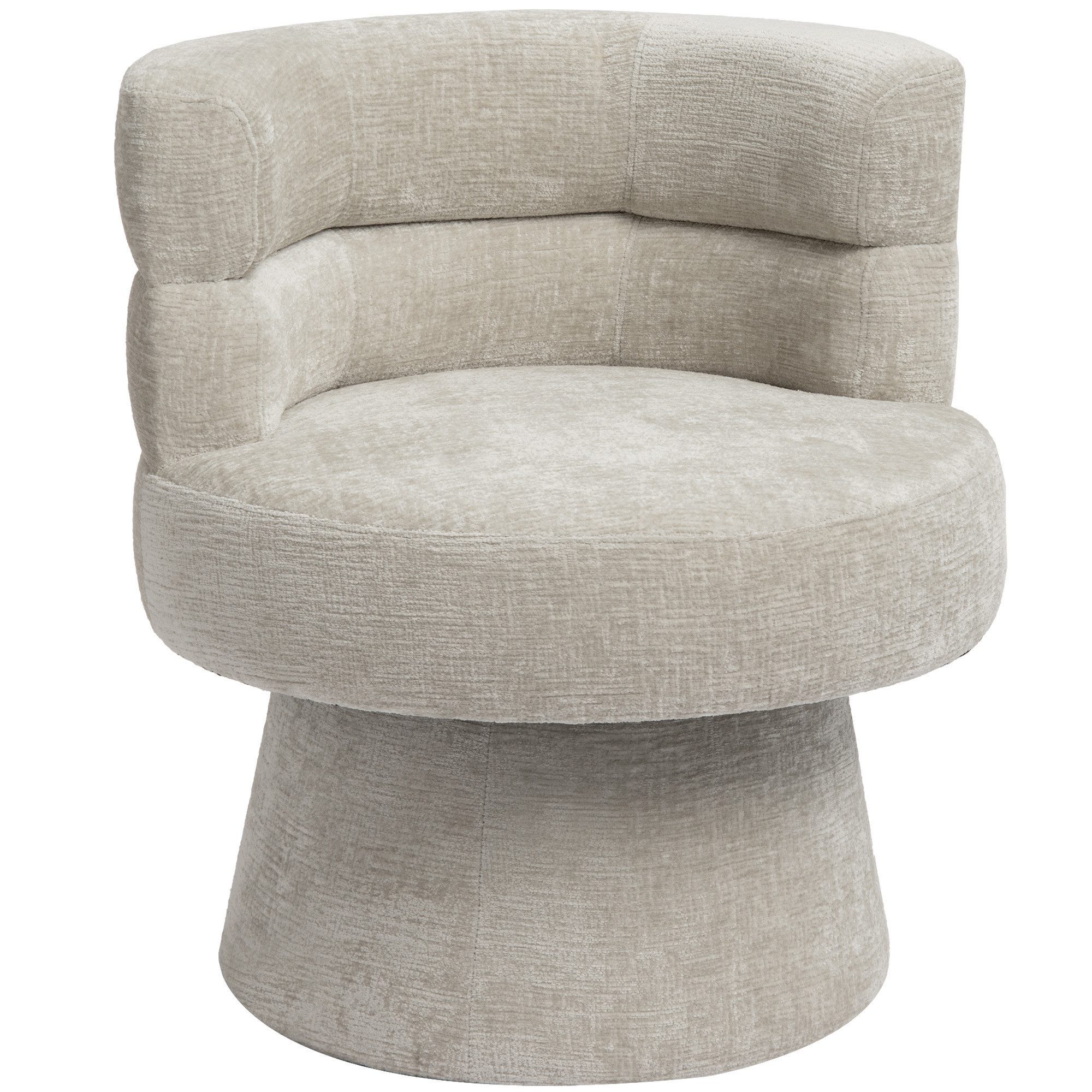 Duhome Loungesessel (7183G), Armlehnstuhl aus Chenille-Stoff, Schminktisch Stuhl 360° drehbar