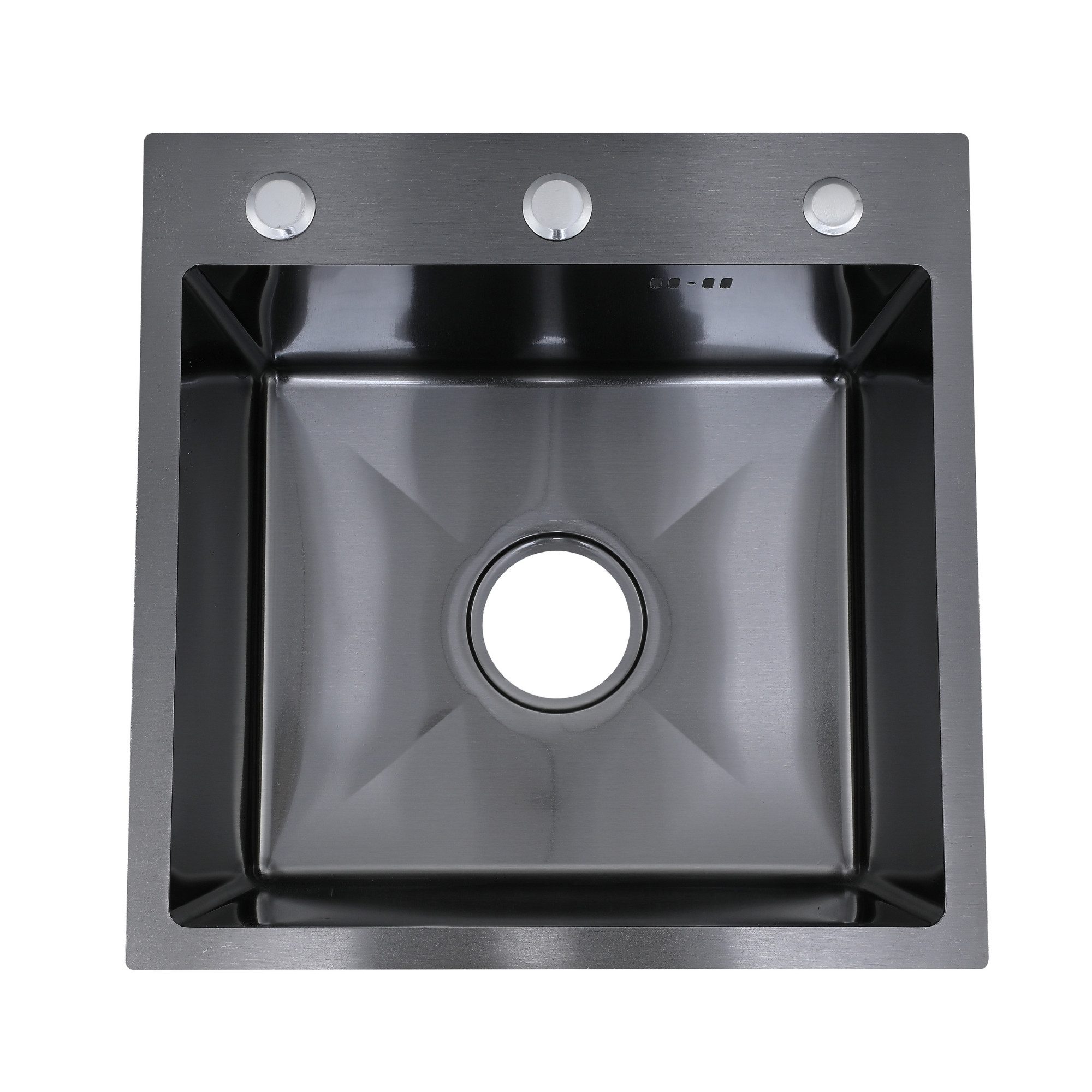 Faizee Home Edelstahlspüle Faizee Home Edelstahlspüle Schwarz SUS304 mit Armatur Auswahl, Ohne Armatur