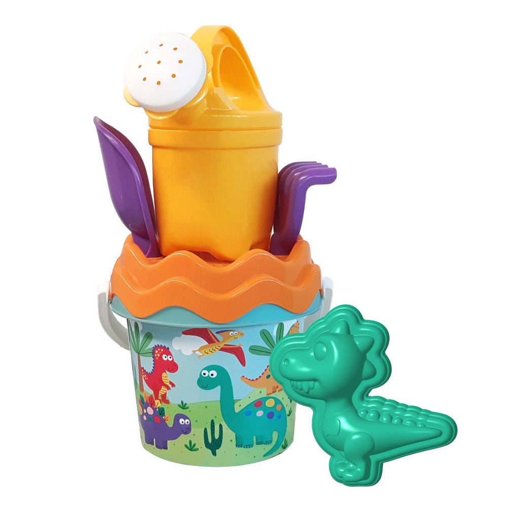 Androni Sandform Sandeimergarnitur - Dino - 6-teilig - Eimer ca. 11 cm