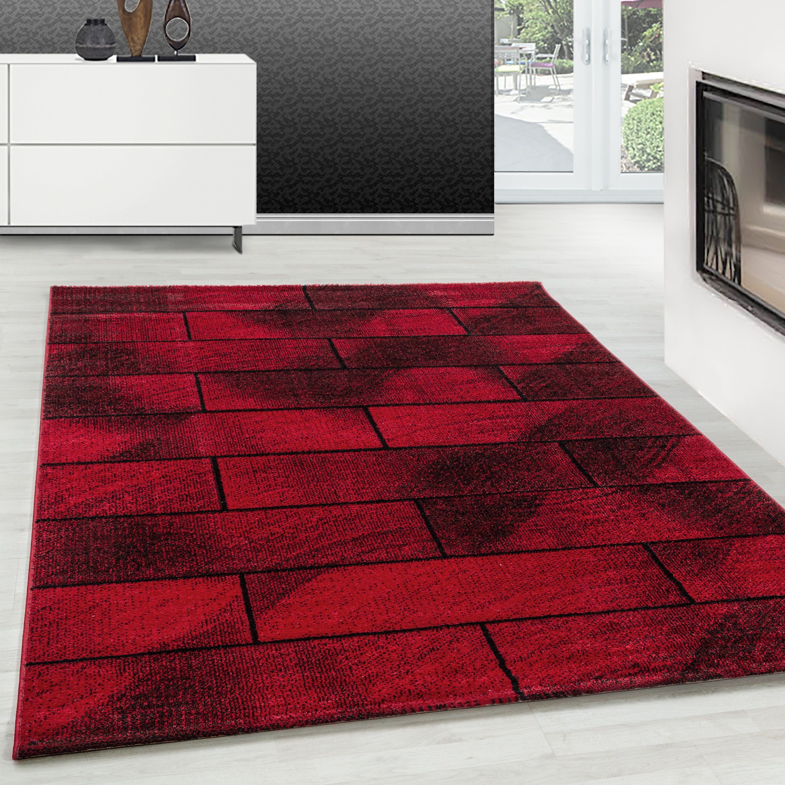 Teppium Teppich Geometrisch Design, Rechteckig, Höhe: günstig online kaufen