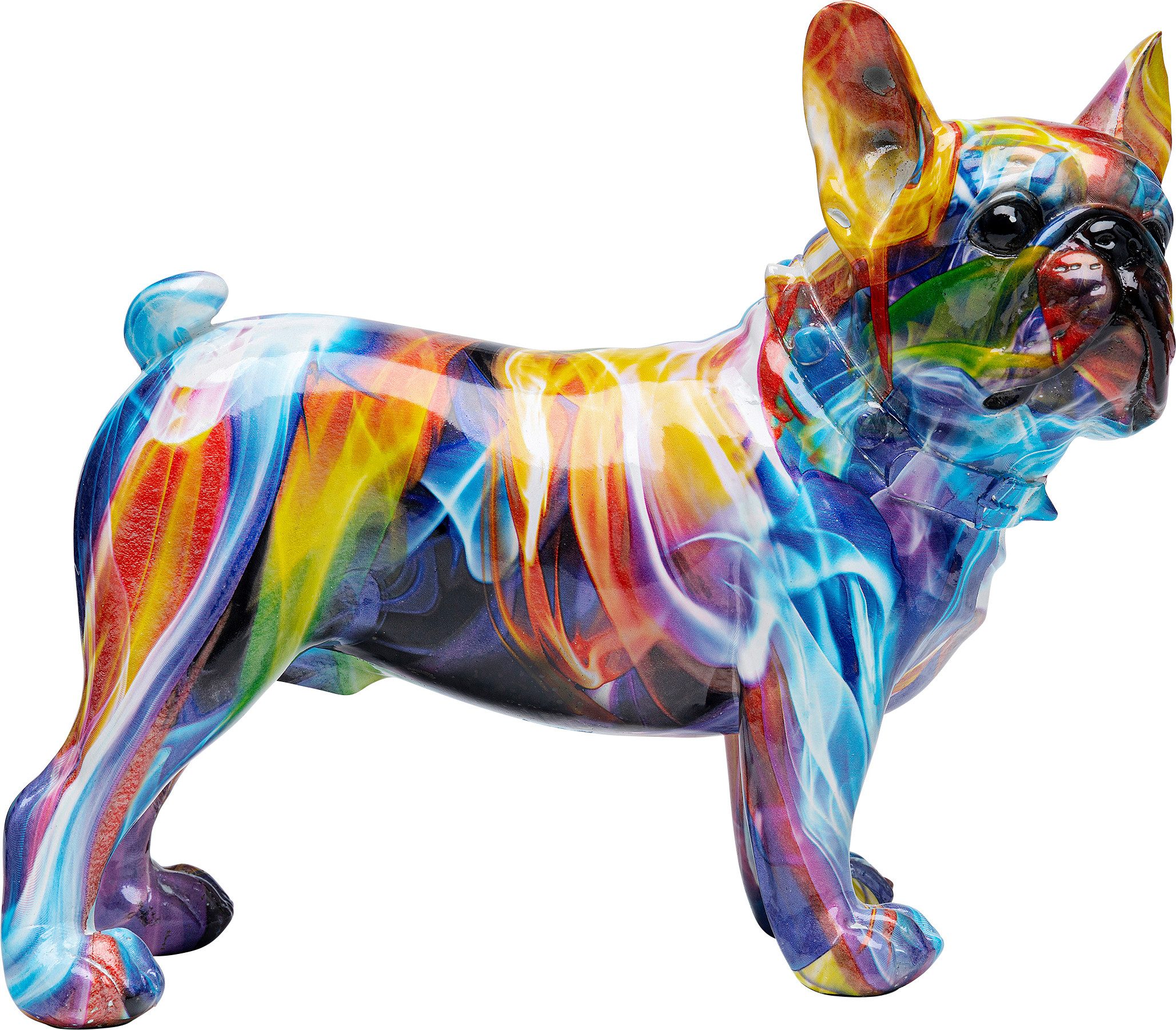 Dekofigur Deko Figur Frenchie Bunt 24cm