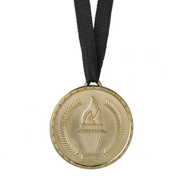 relaxdays Dekoobjekt Gold Medaille für Kinder 12er Set