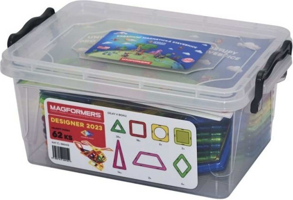 MAGFORMERS MAGFORMERS Designer 2023, 62 dílků Magnetspielbausteine