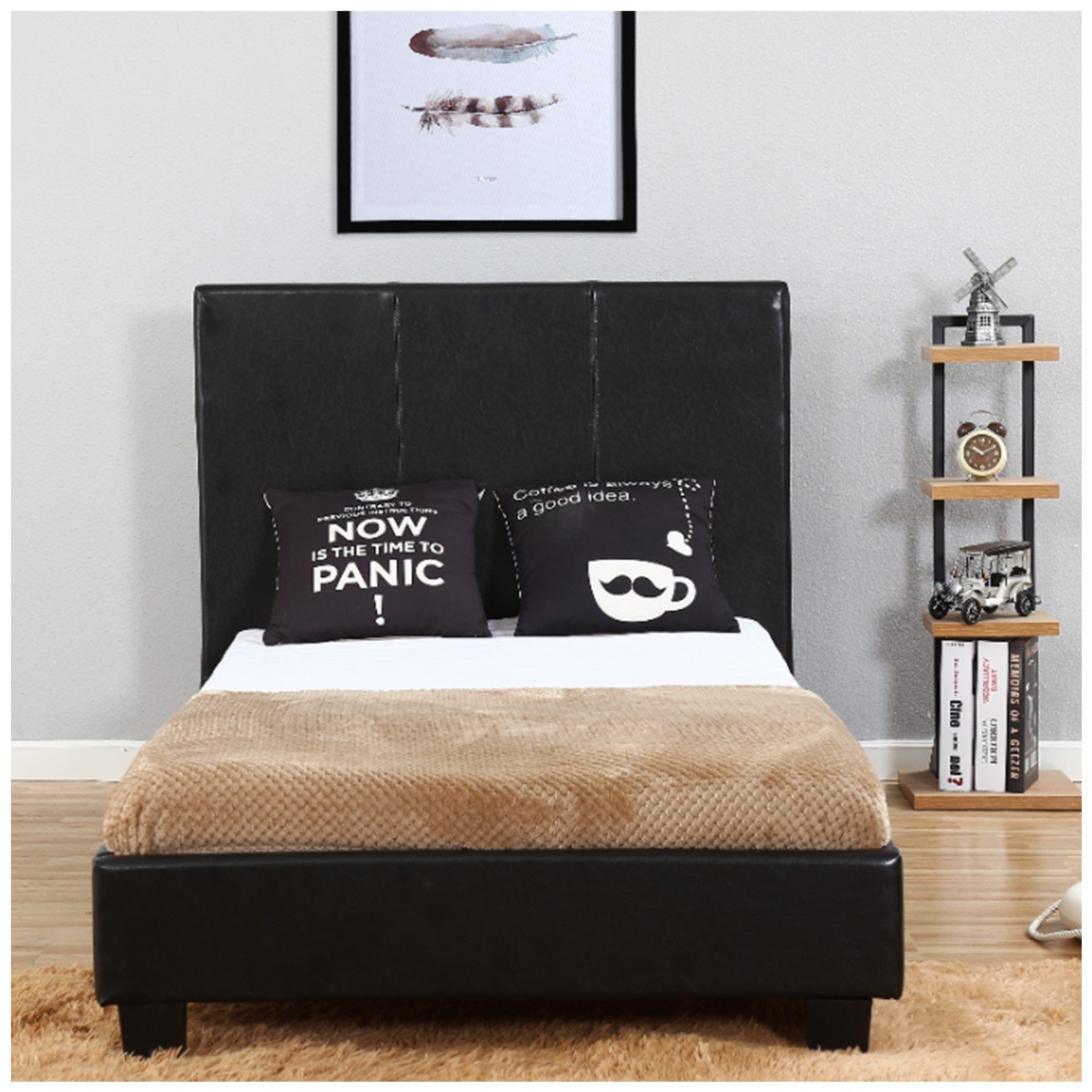 HTI-Living Bettgestell Doppelbett Fina 180 x 200 (Stück, 1-tlg., 1x Bett Fina inkl. Lattenrost, ohne Matratze), Bettgestell inkl. Lattenrost