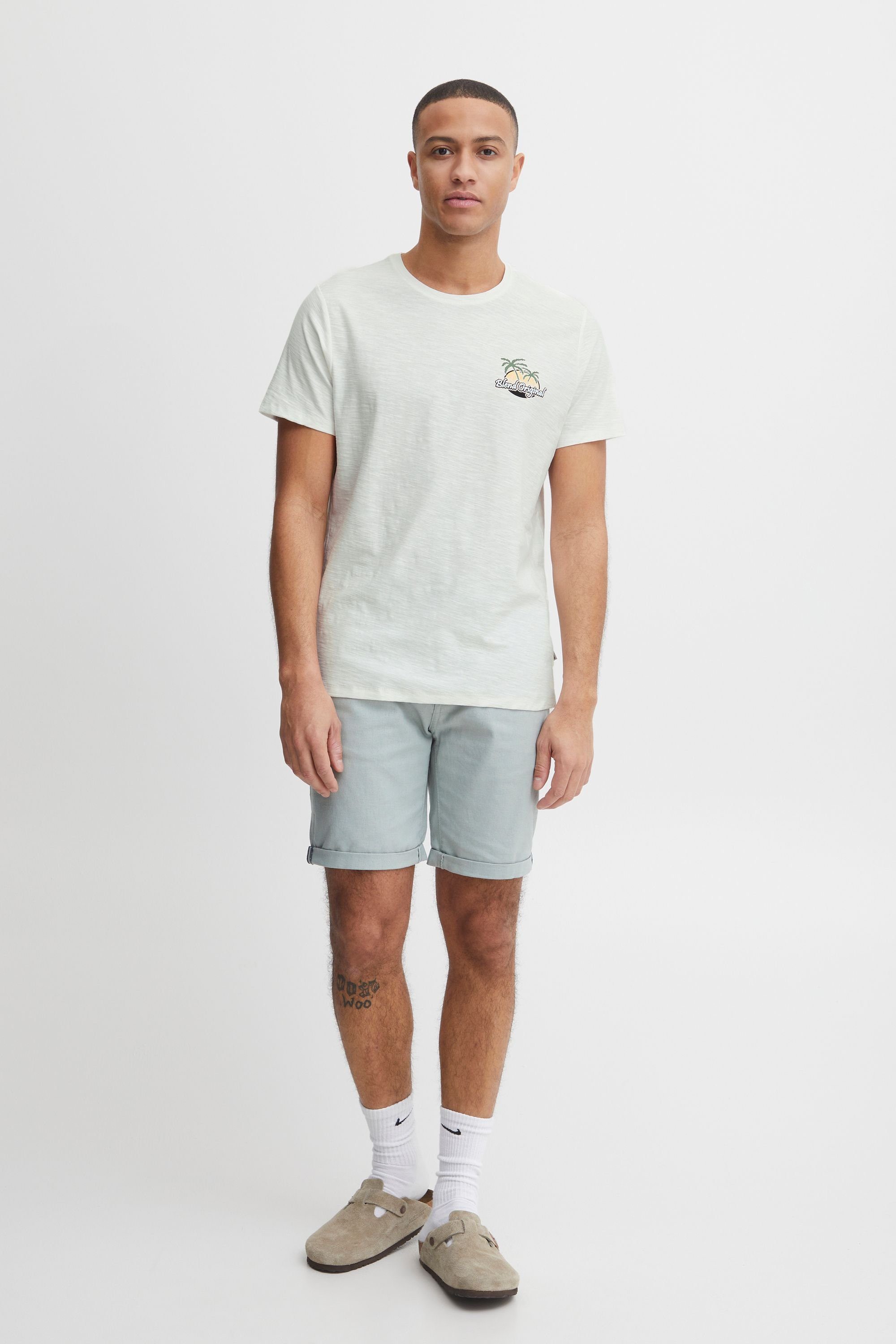 Blend T-Shirt BHTee (1-tlg) Klassisches T-Shirt mit Rundhalsausschnitt