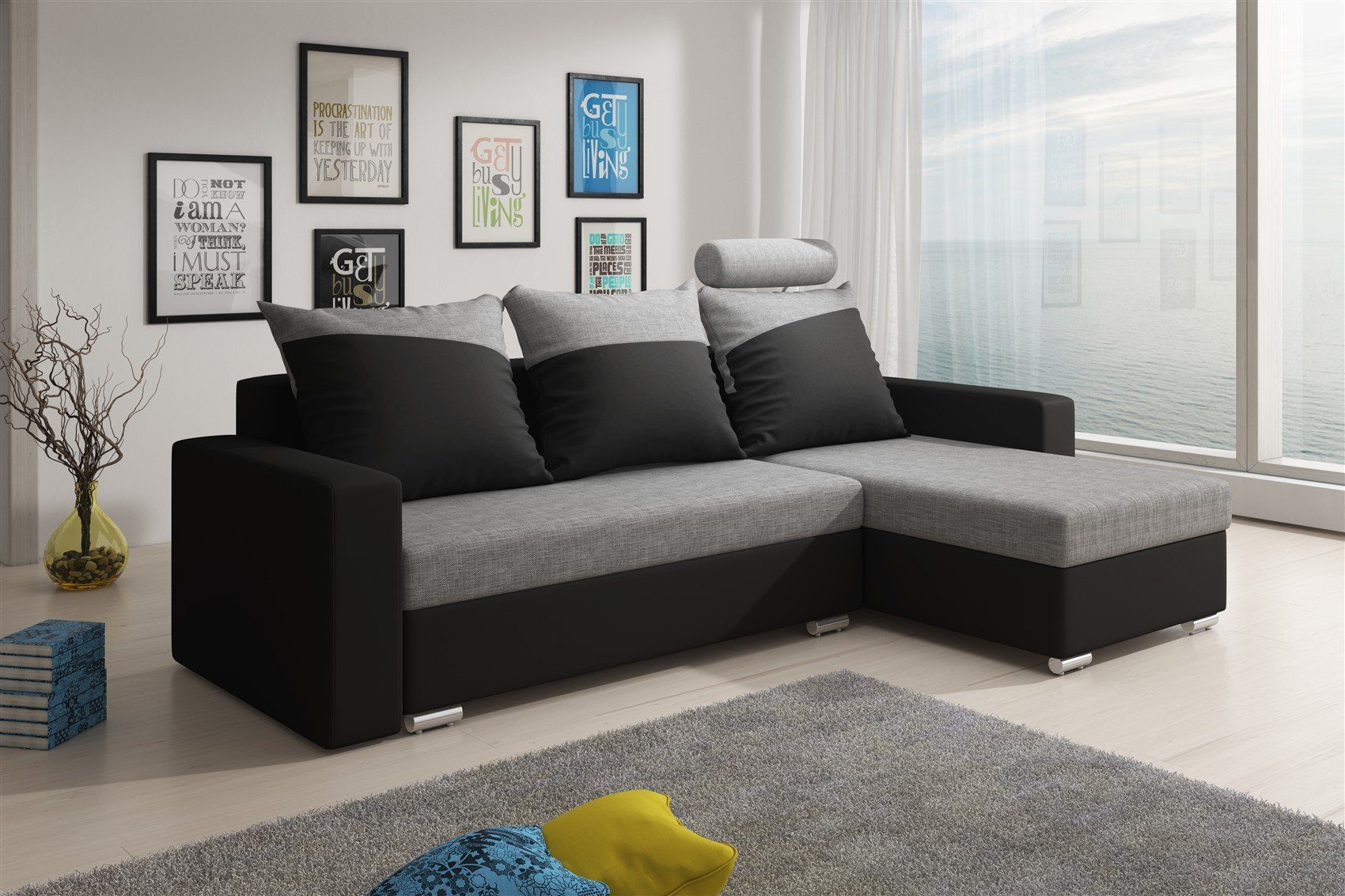 Fun Möbel Ecksofa Ecksofa NORA mit günstig online kaufen