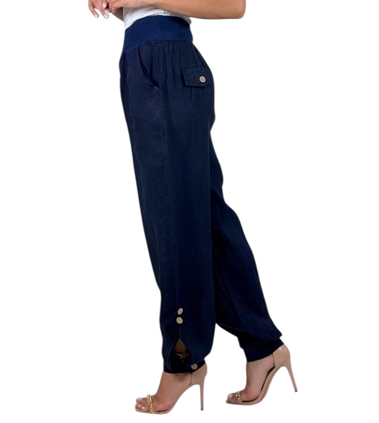 Mississhop Leinenhose 100 % Leinen Sommerhose, günstig online kaufen