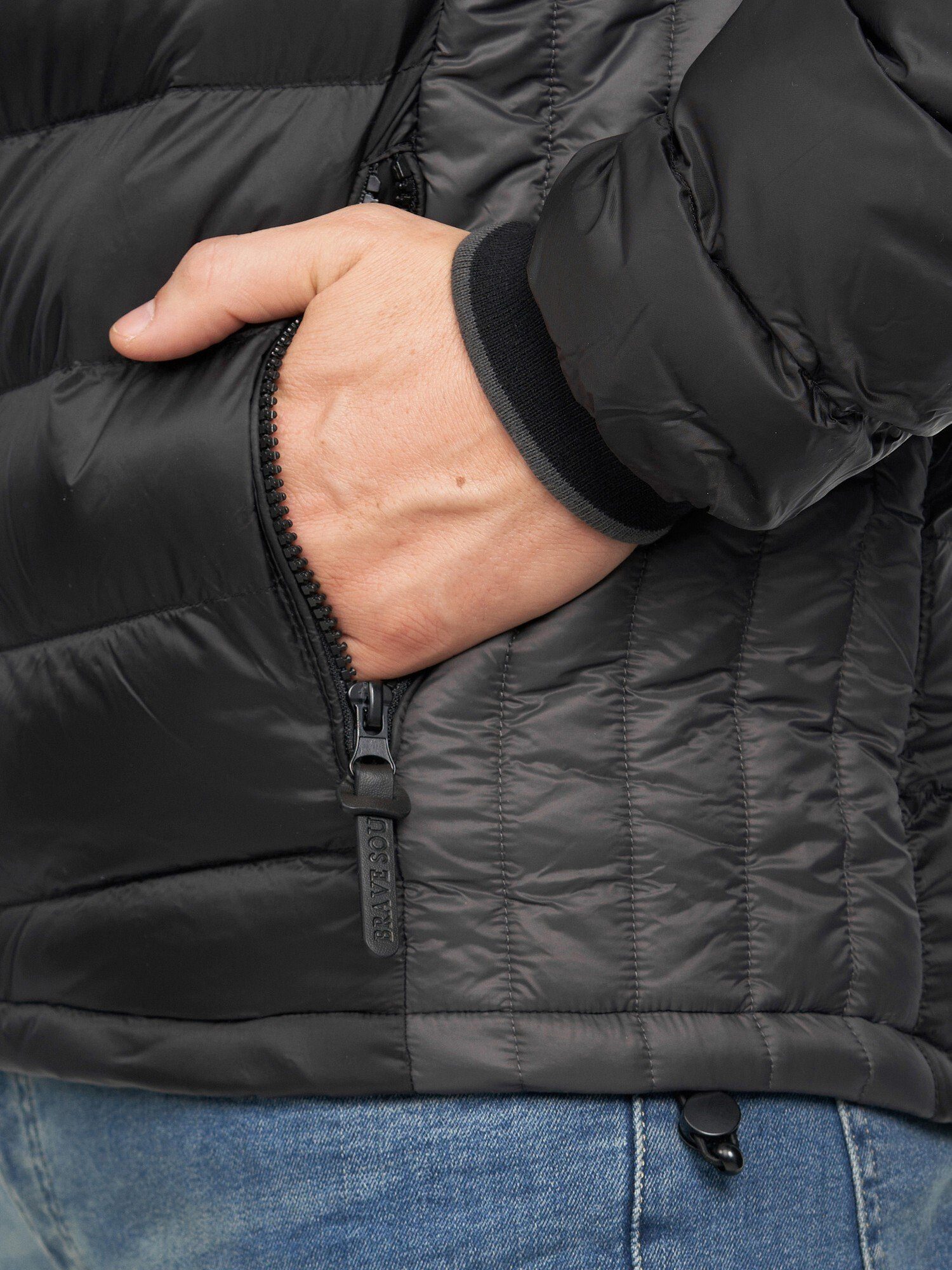 Funktionsjacke wind- schwarz/anthrazit Herren, für Soul Averest wasserabweisend Brave und