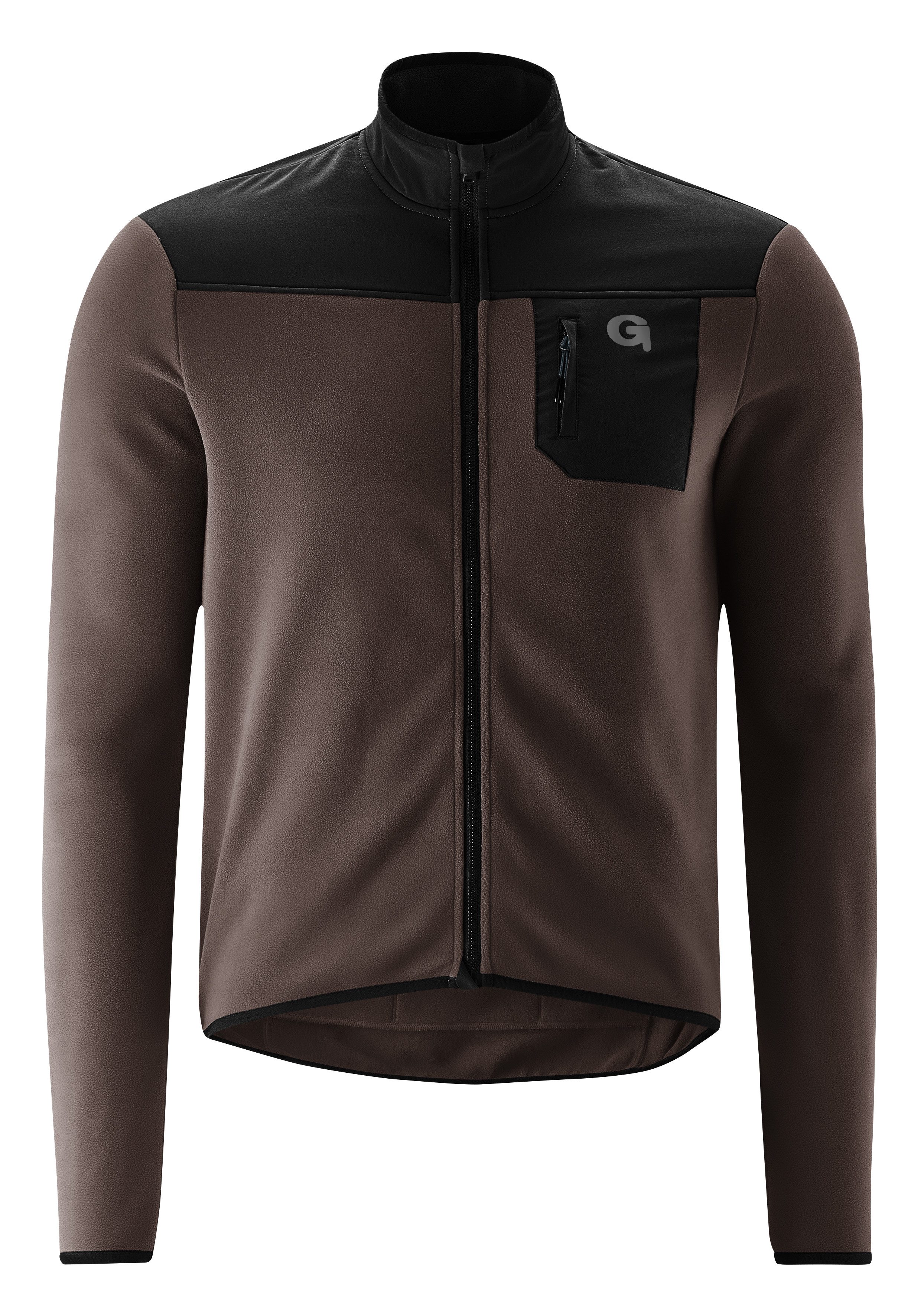 Gonso Radtrikot Adventure Jersey Fleece M Herren Fahrradtrikot langarm, weiches Fleece-Material, Full-Zip Trikot