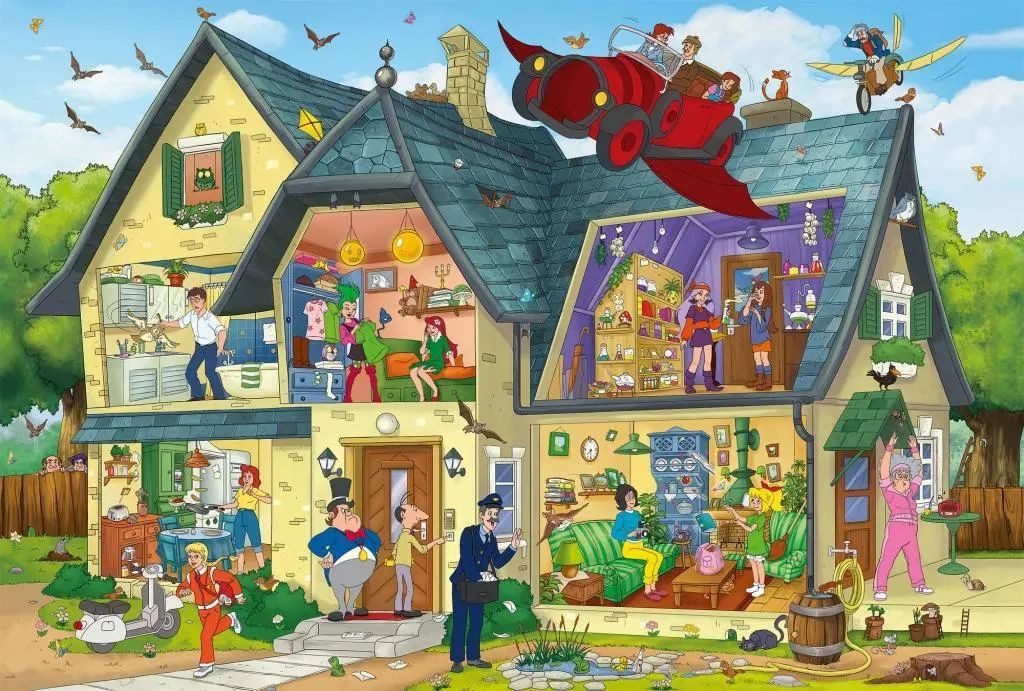 Schmidt Spiele Puzzle Bibi Blocksberg, Bei Blocksbergs ist was los! Puzzle1 günstig online kaufen