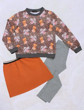 coolismo Sweater Kinder Sweatshirt Mädchen Pullover mit niedlichem Tier-Print Baumwolle, Made in Europa