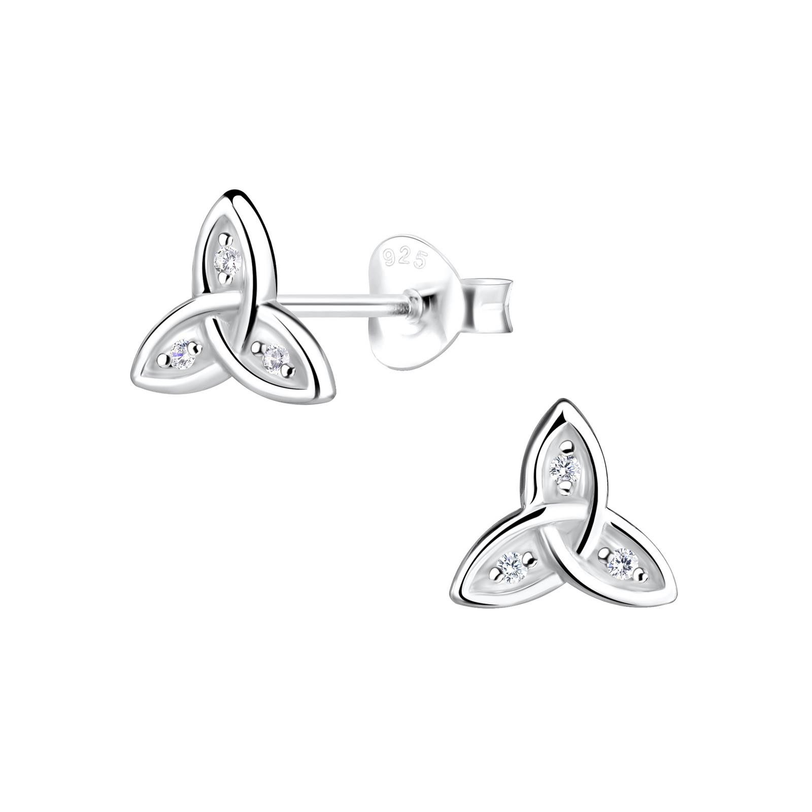 Monkimau Ohrring-Set Keltische Ohrringe 925 Silber, Hypoallergen