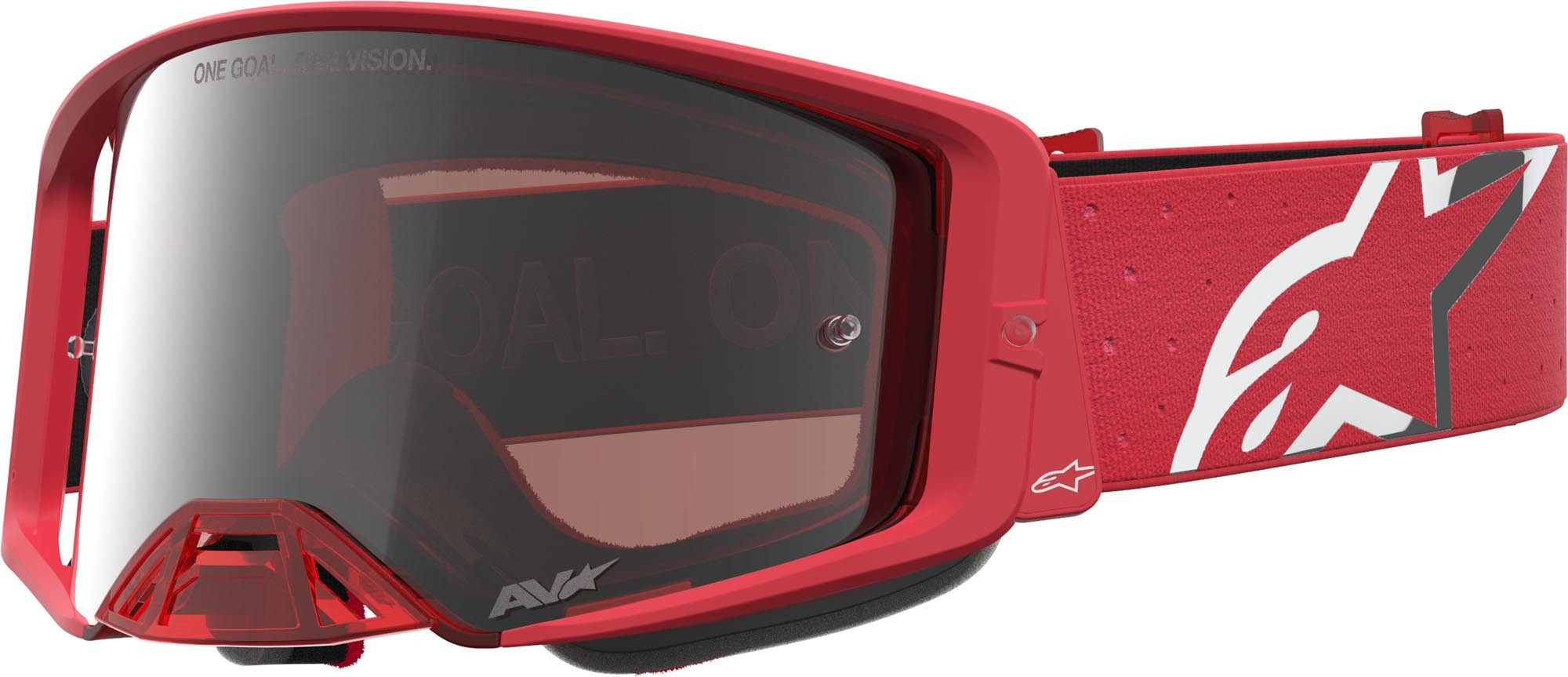 Alpinestars Motorradbrille Supertech Vesta Mirror Motocross Brille, Mit Band,Verspiegelt