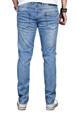 Alessandro Salvarini Straight-Jeans ASLuca Stretch mit Elasthan