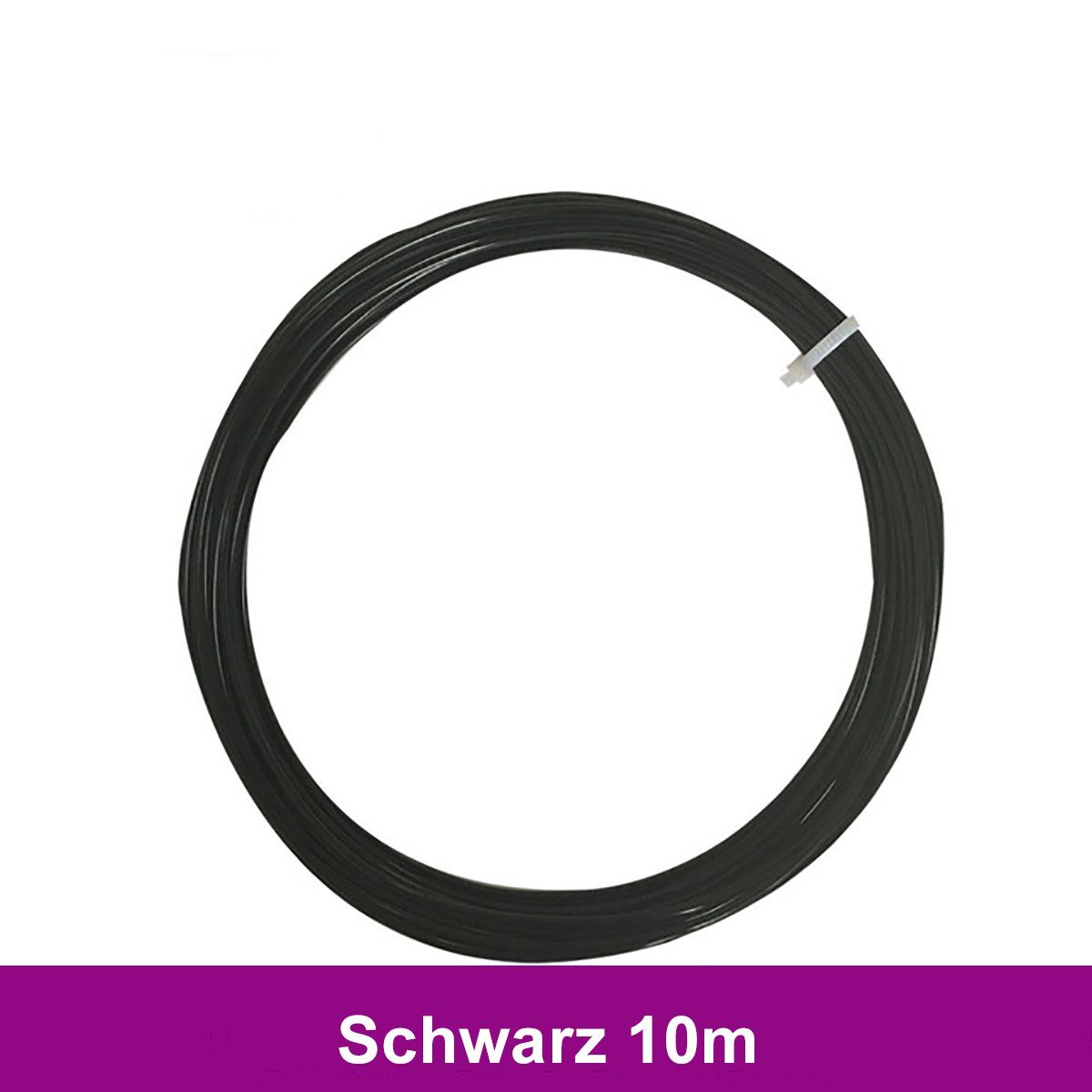 TPFNet 3D-Drucker-Stift PLA-Filament Zubehör für 3D Stift - 3D-Malerei - Kinderspielzeug, DIY-Geschenk für Kinder - Farb PLA Filament Schwarz - 10m