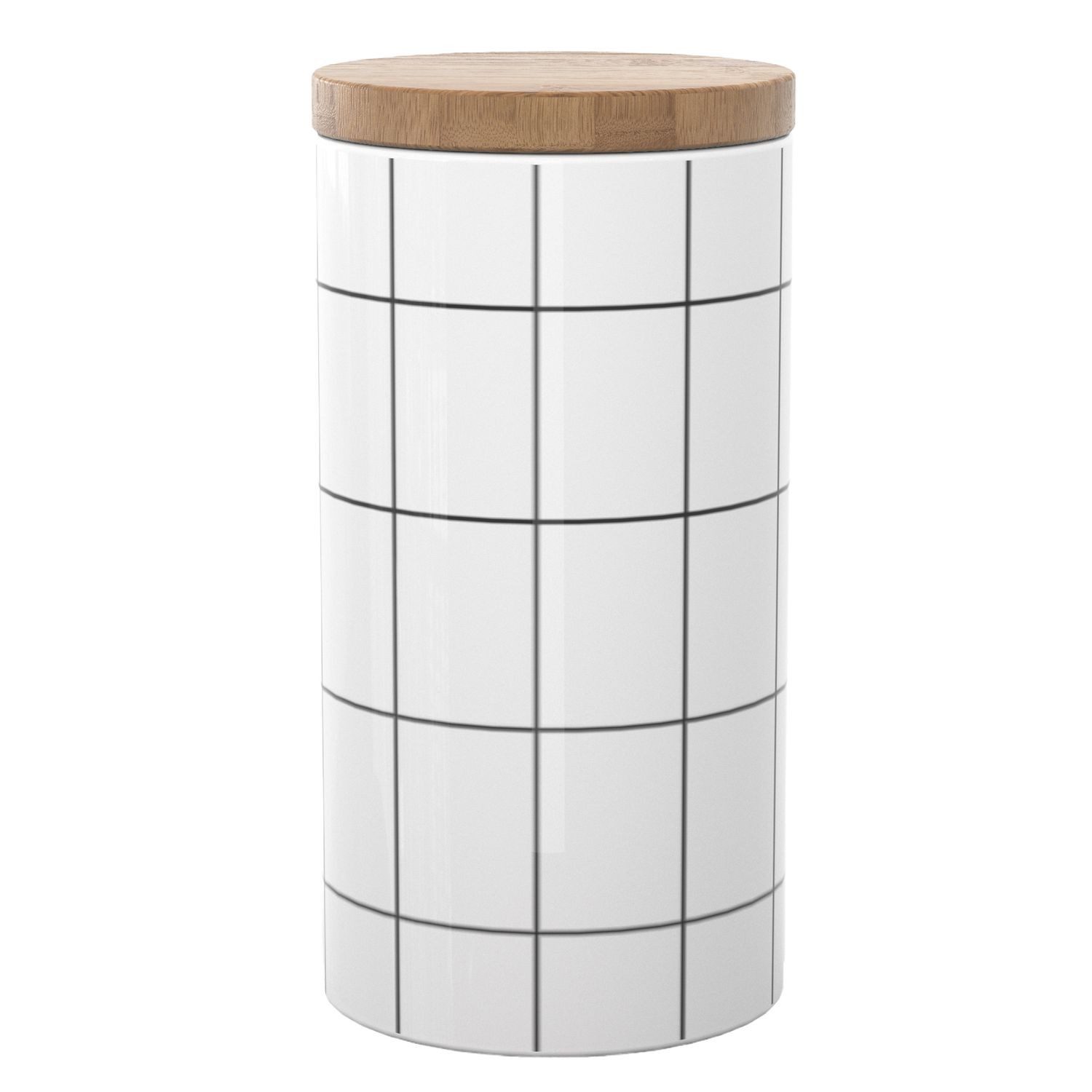 Intirilife Vorratsdose, Keramik, (Vorratsdose aus Keramik in Größe L mit Deckel, 1-tlg., Vorratsdose aus Keramik in Größe L mit Deckel), Luftdicher spülmaschinenfester Vorratsbehälter für Tee Kaffee