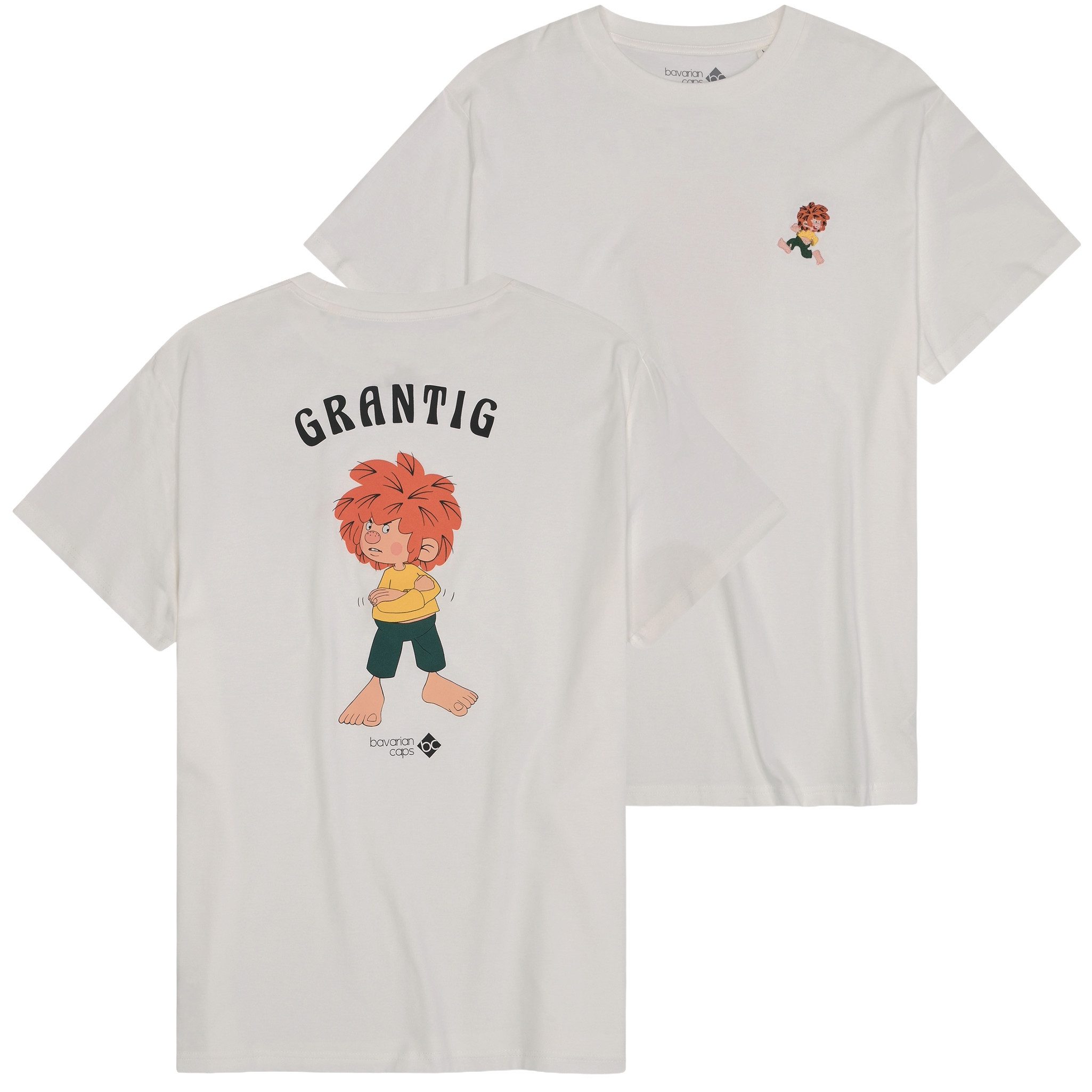 Bavarian Caps T-Shirt Bavarian Caps T-Shirt "Grantler Klub: Pumuckl" (T-Shirt, T-Shirt) BC Logo