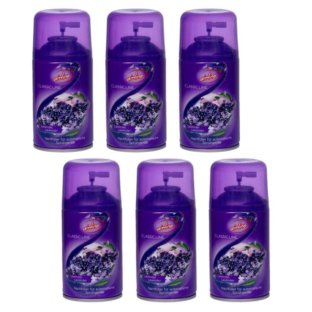 laro Raumduft Lavendel automatisch Raumduftspray Vorteilspaket Nachfüller (6-St)