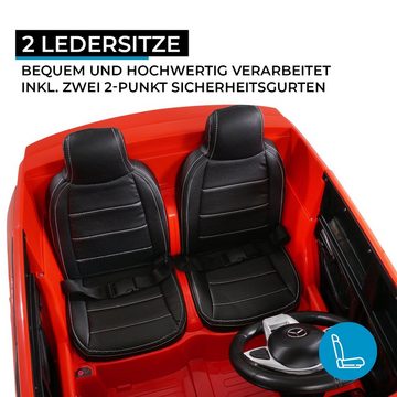 Actionbikes Motors Elektro-Kinderauto Elektroauto Mercedes Benz GLS63 AMG, Belastbarkeit 50 kg, (2-tlg), 4 x 12 V Motoren - 2 Batterien - mit Sicherheitsgurt ab 3 Jahre