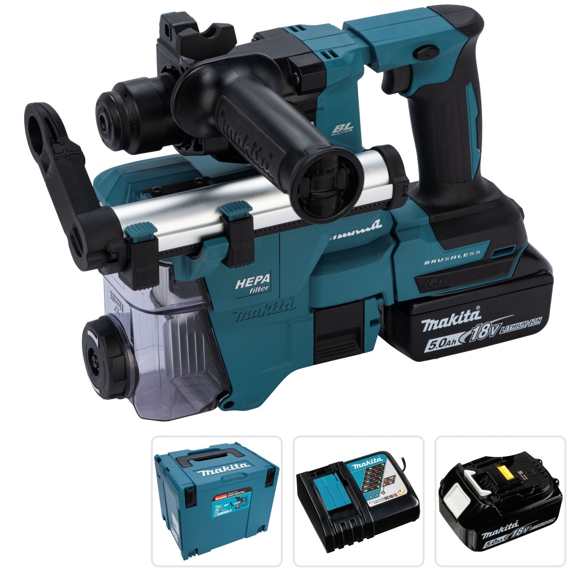 Makita Bohrhammer DHR183RTWJ Akku-Kombihammer günstig online kaufen