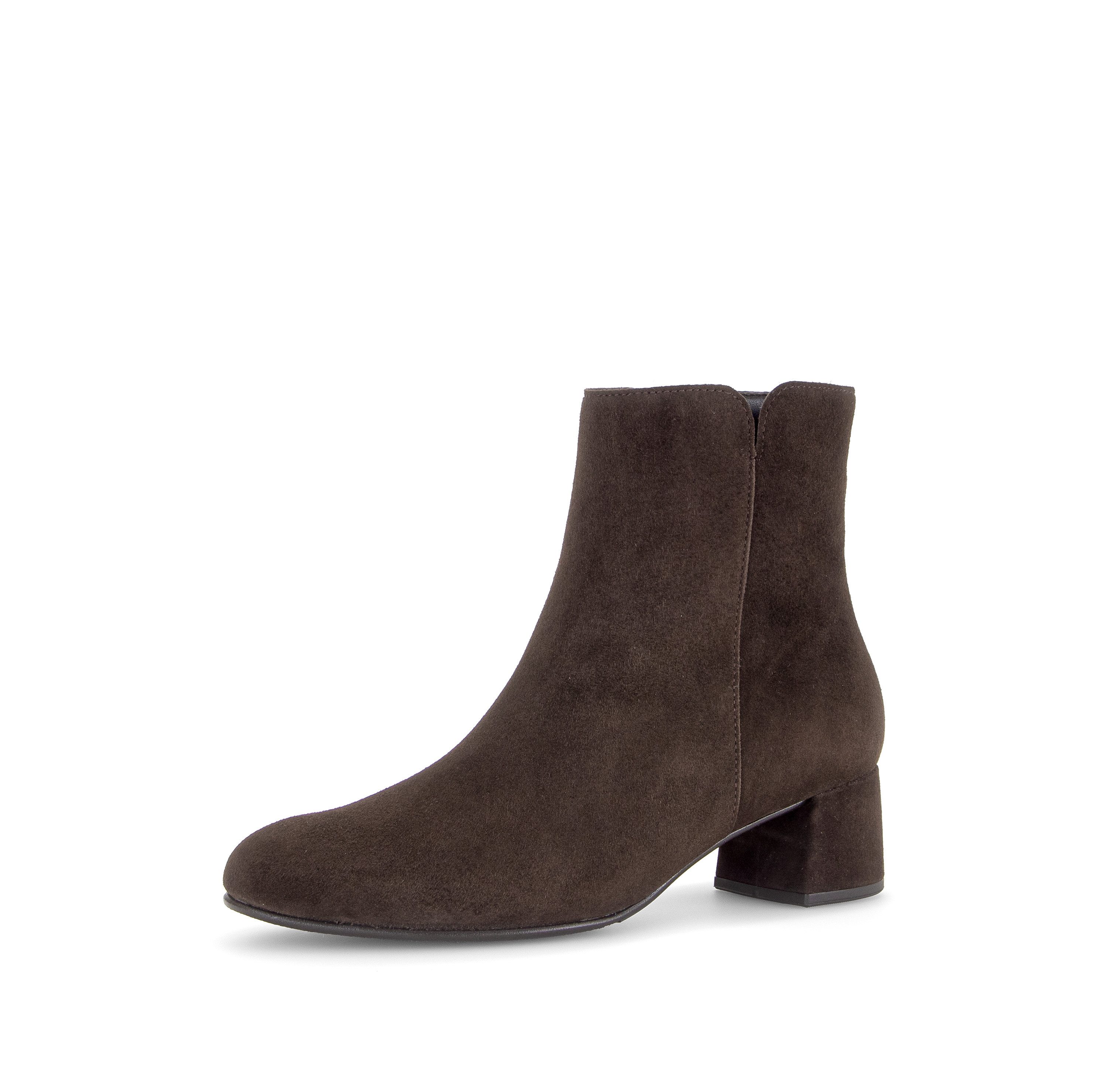 Gabor Stiefelette Blockabsatz, Ankleboots mit praktischem Reißverschluss, schmale Form