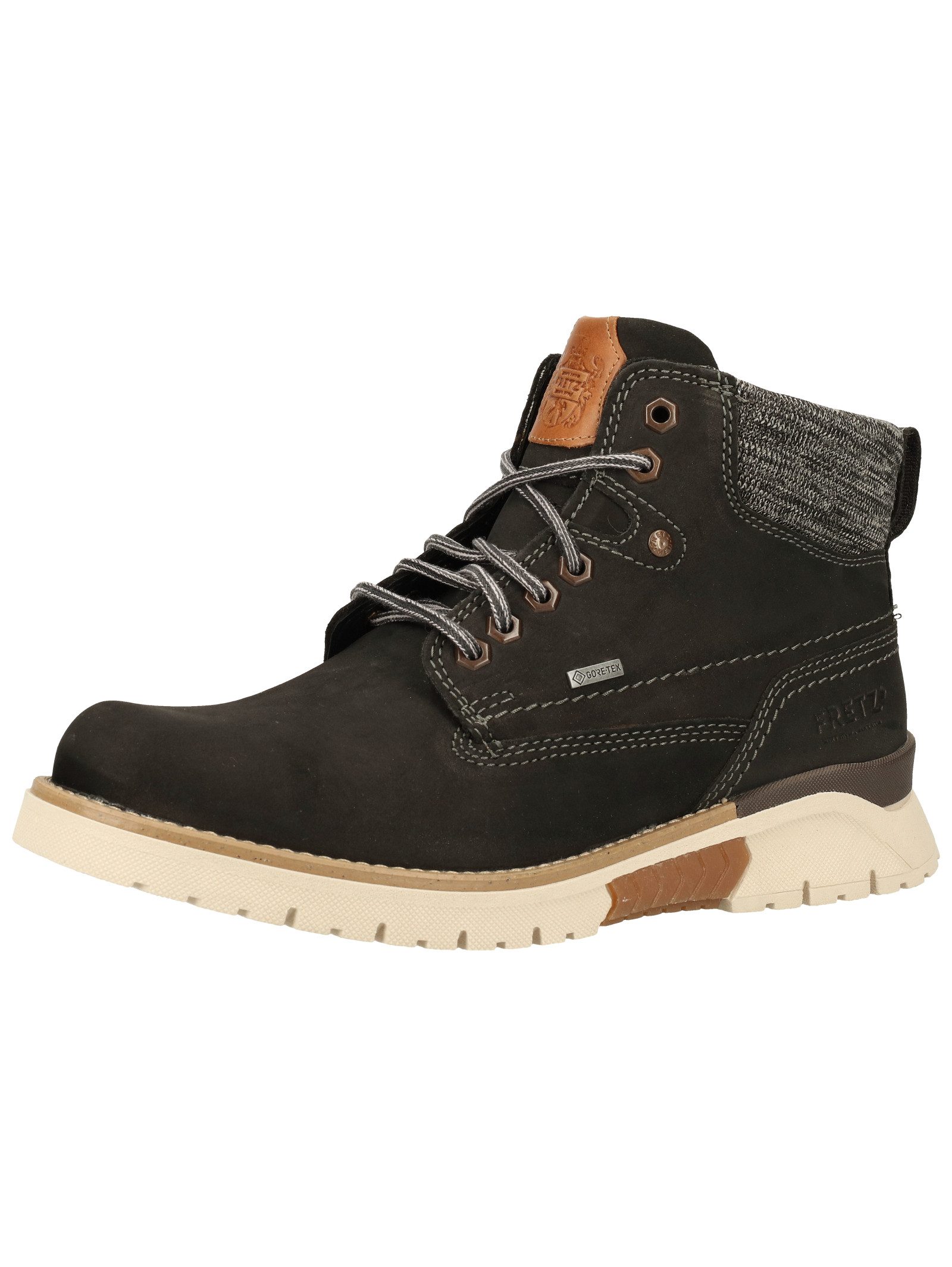 Fretz Men Stiefelette Nubukleder . Schnürstiefelette