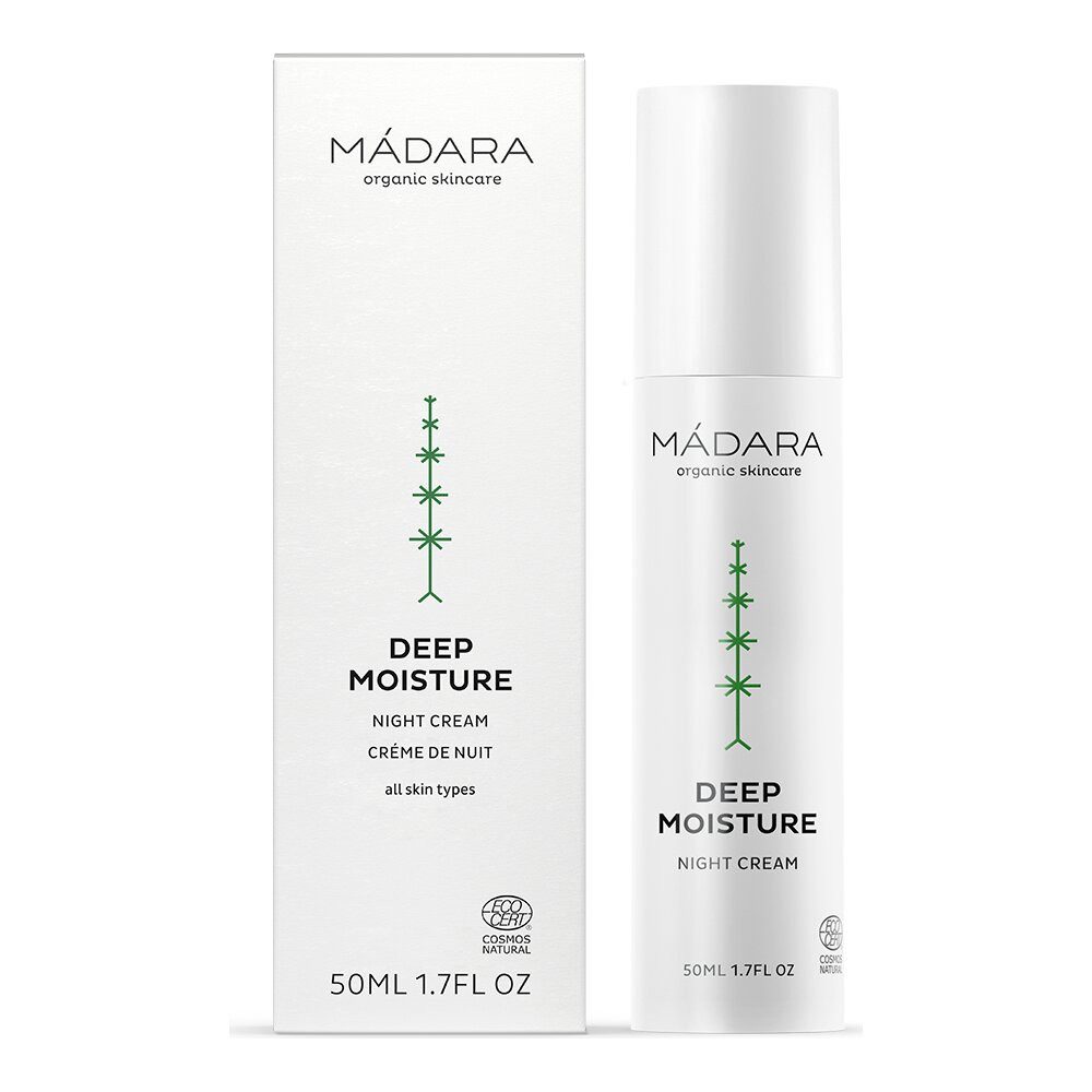 Madara Nachtcreme DEEP MOISTURE Feuchtigkeitsspendende, 50 ml