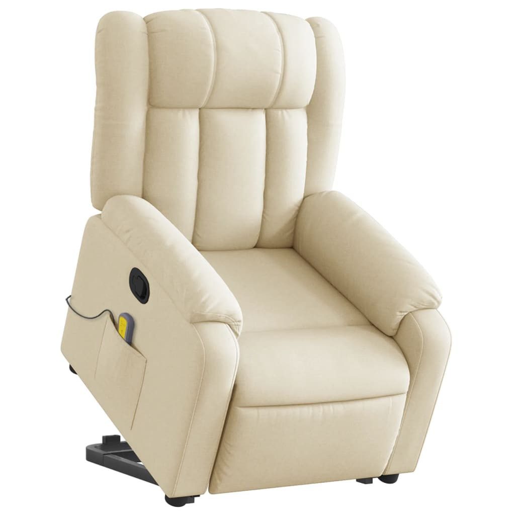 vidaXL Sessel Massagesessel mit Aufstehhilfe Creme günstig online kaufen