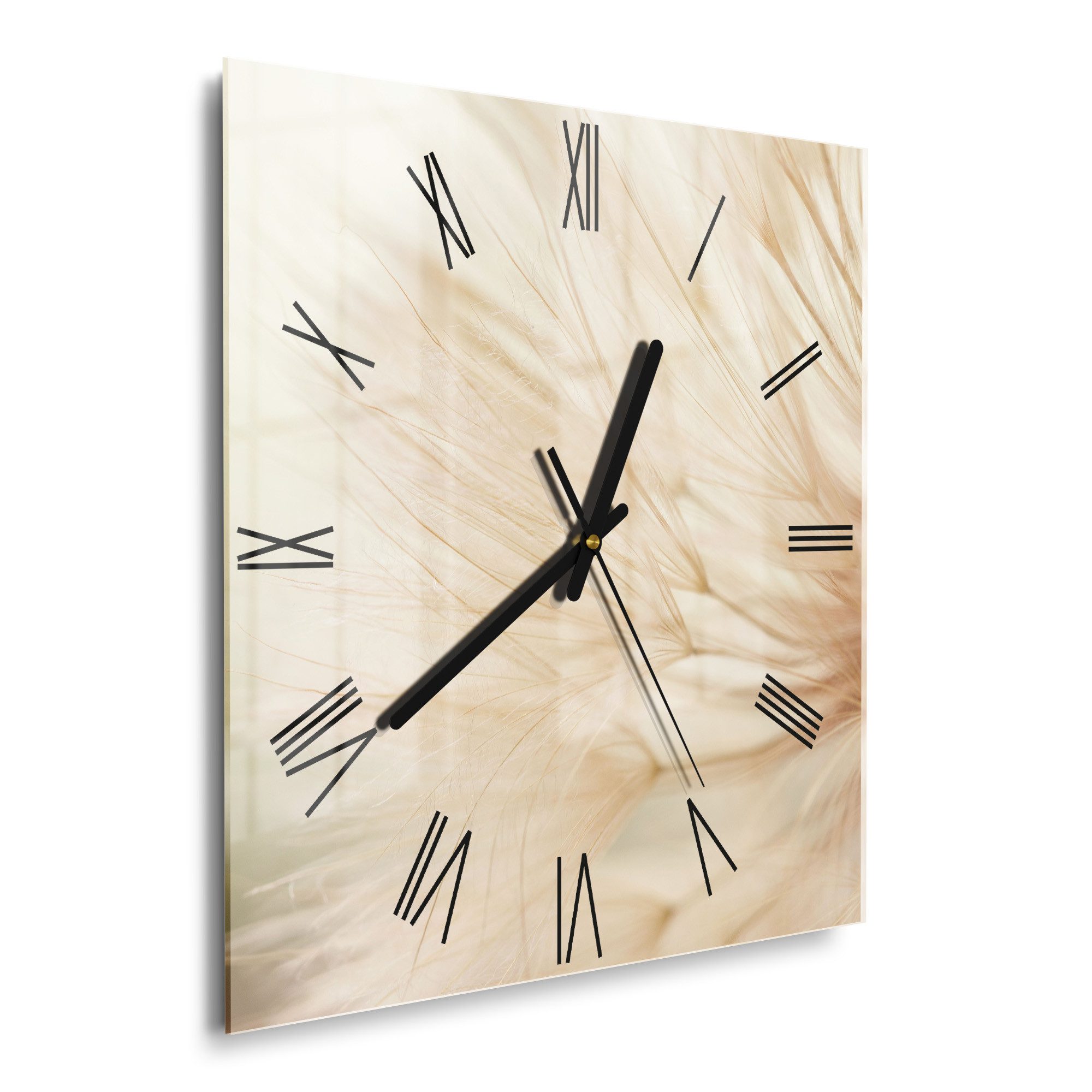 DEQORI Wanduhr 'Zarte Natur' (Glas Glasuhr günstig online kaufen