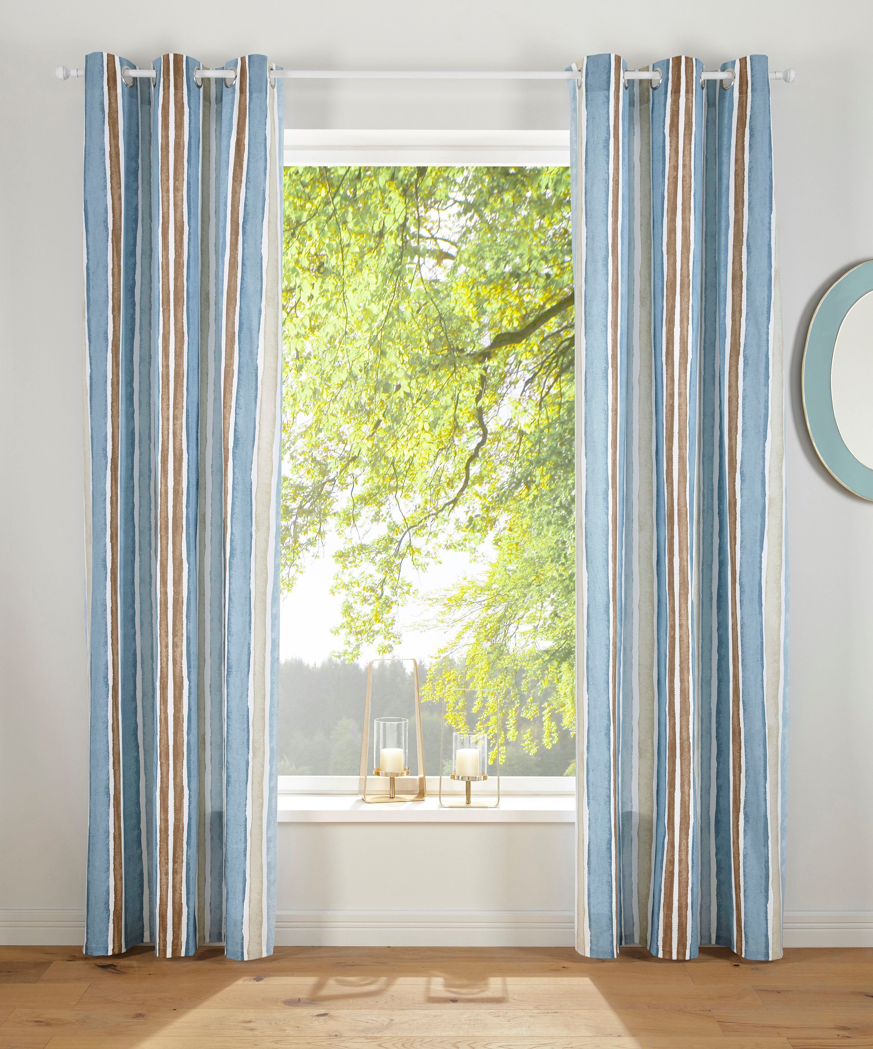 Vorhang »Streifen«, Guido Maria Kretschmer Home&Living, Ösen (1 Stück),  Nachhaltig online kaufen | OTTO