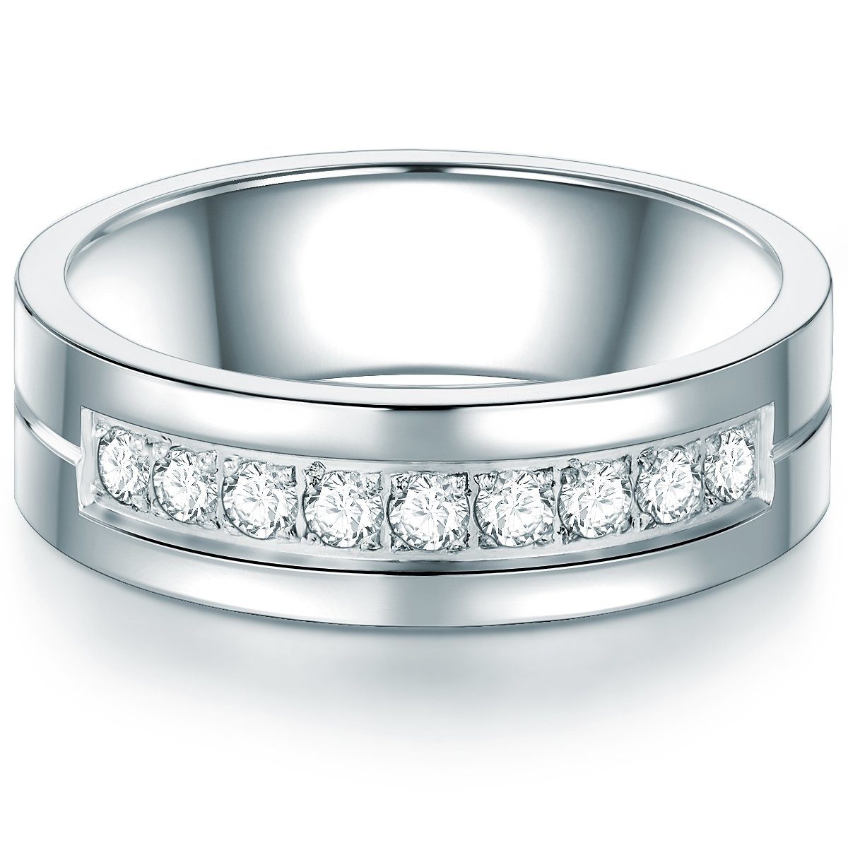 Trilani Fingerring Bandring aus Edelstahl, mit günstig online kaufen