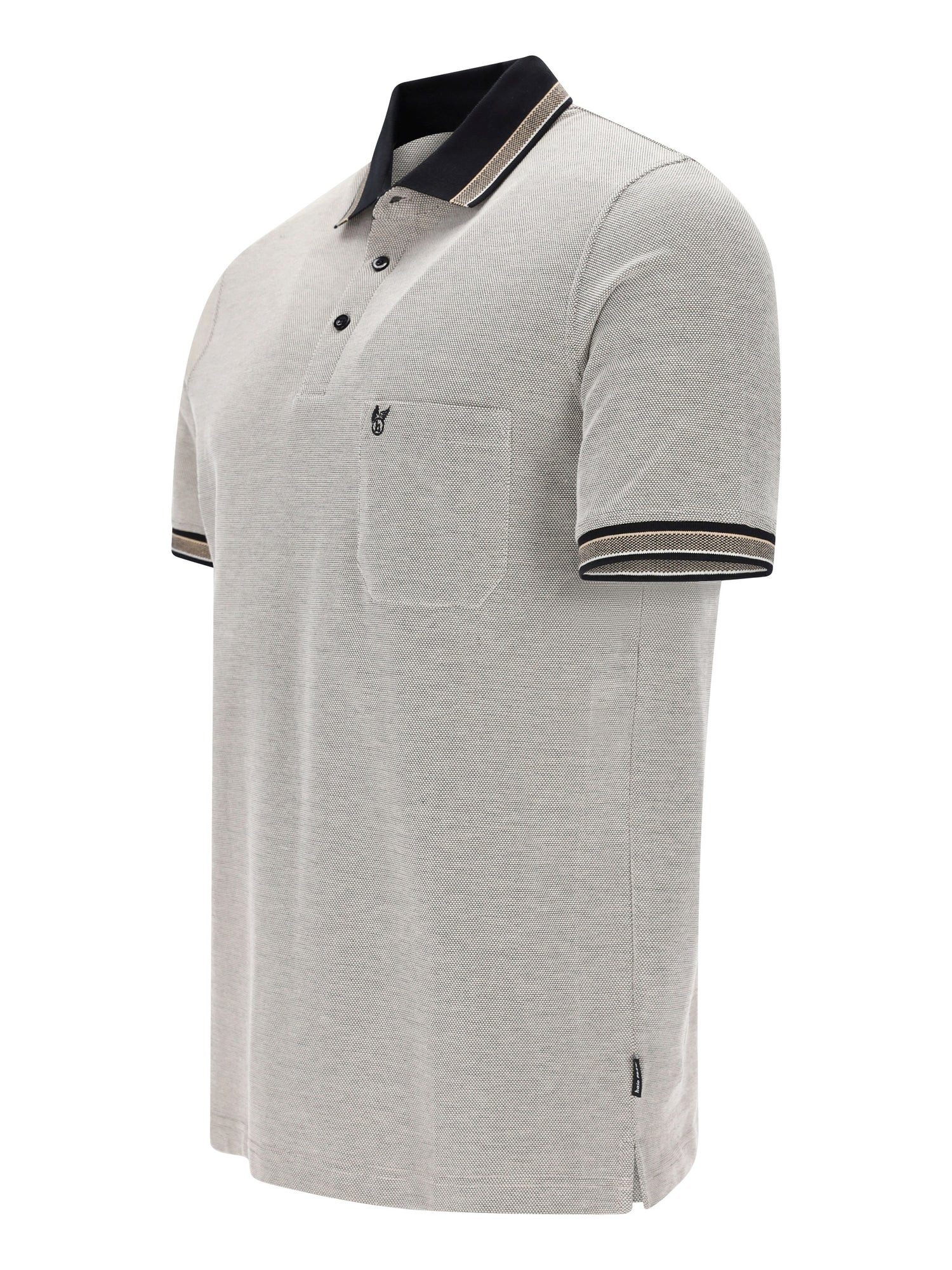 Hajo Poloshirt Pikee-Poloshirt in Dreitonoptik - stay fresh-Qualität