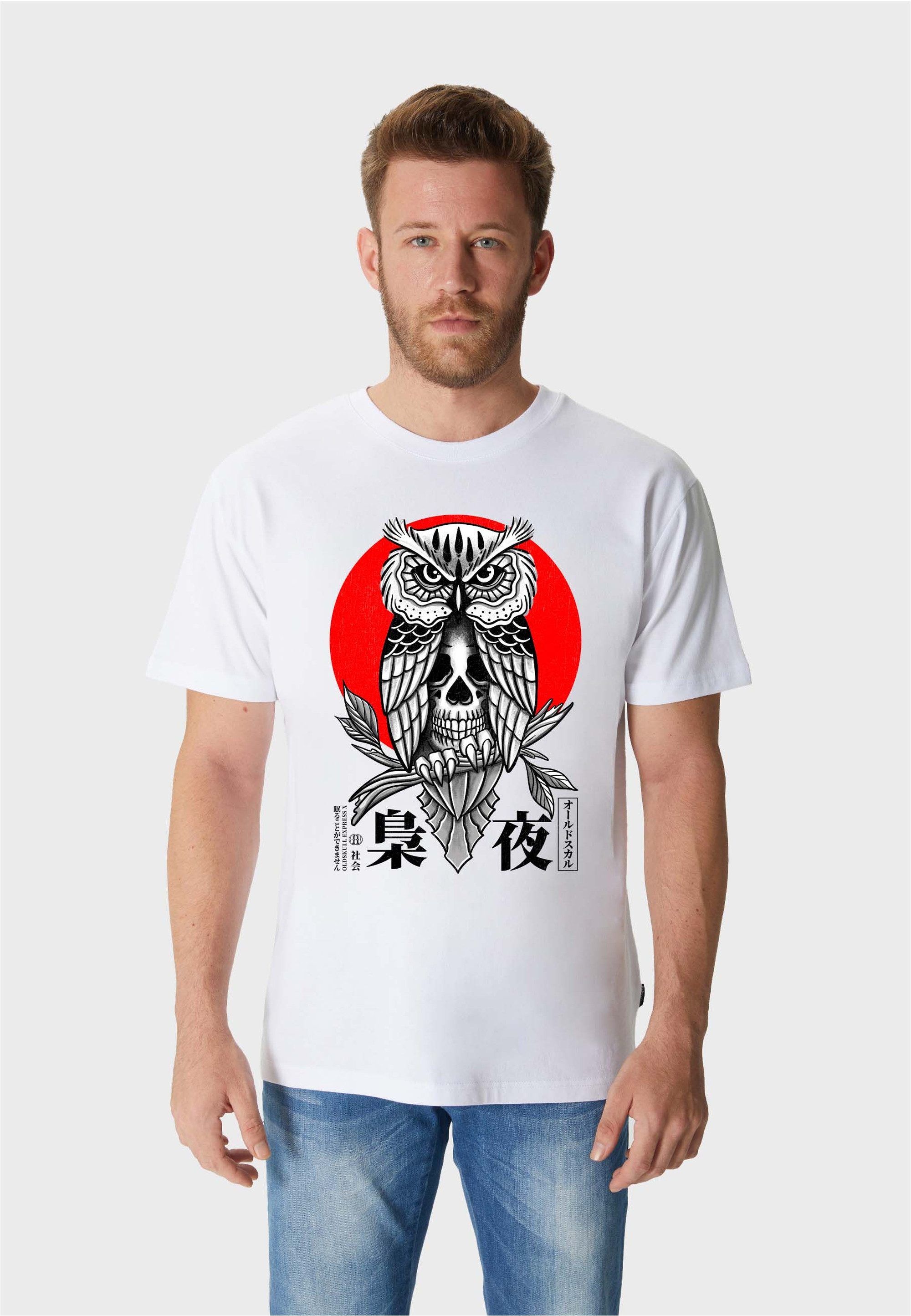 Oldskull T-Shirt ASIAN SECRET OWL SKULL günstig online kaufen