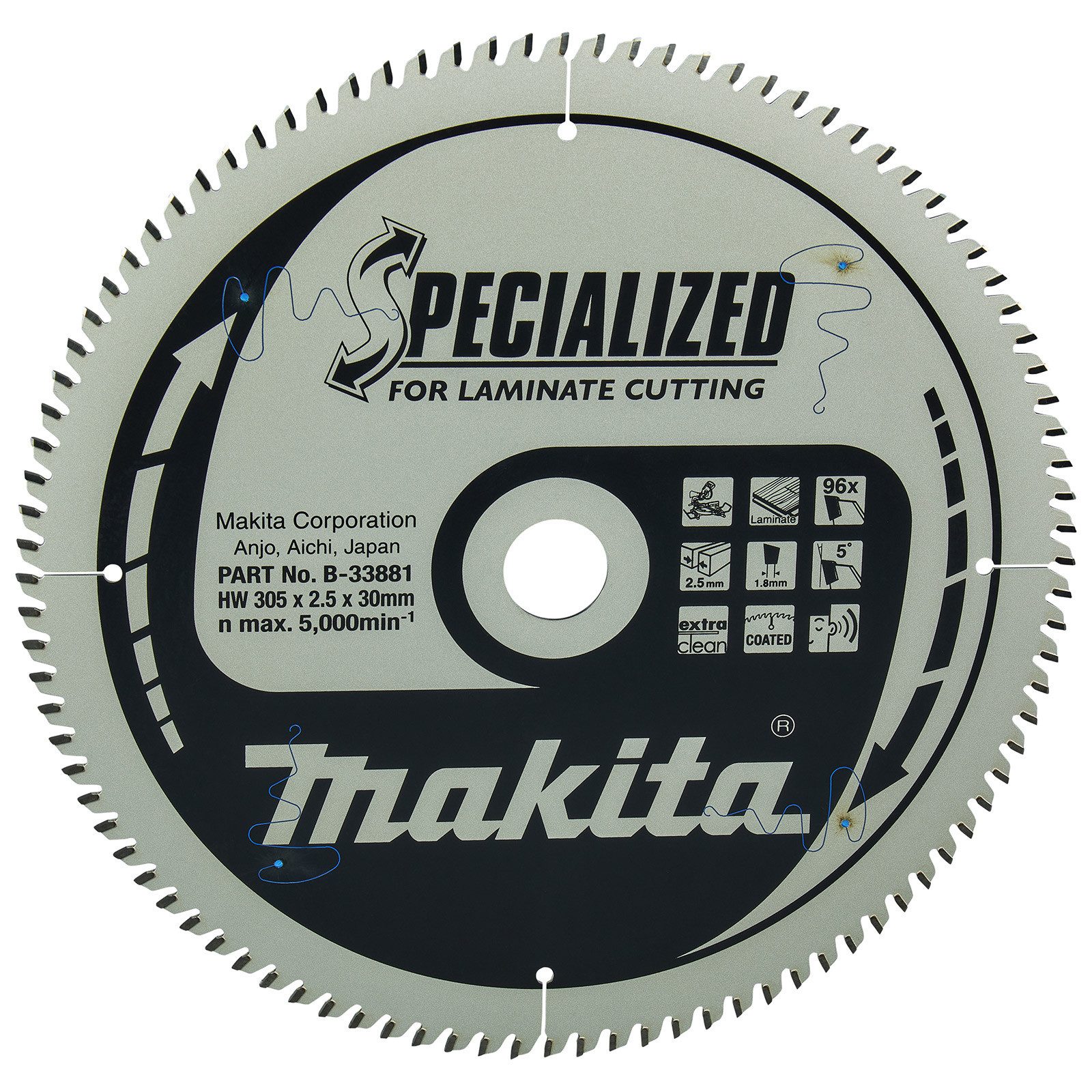 Makita Kreissägeblatt Makita SPECIALIZED Sägeblatt 305x30x96Z - B-33881