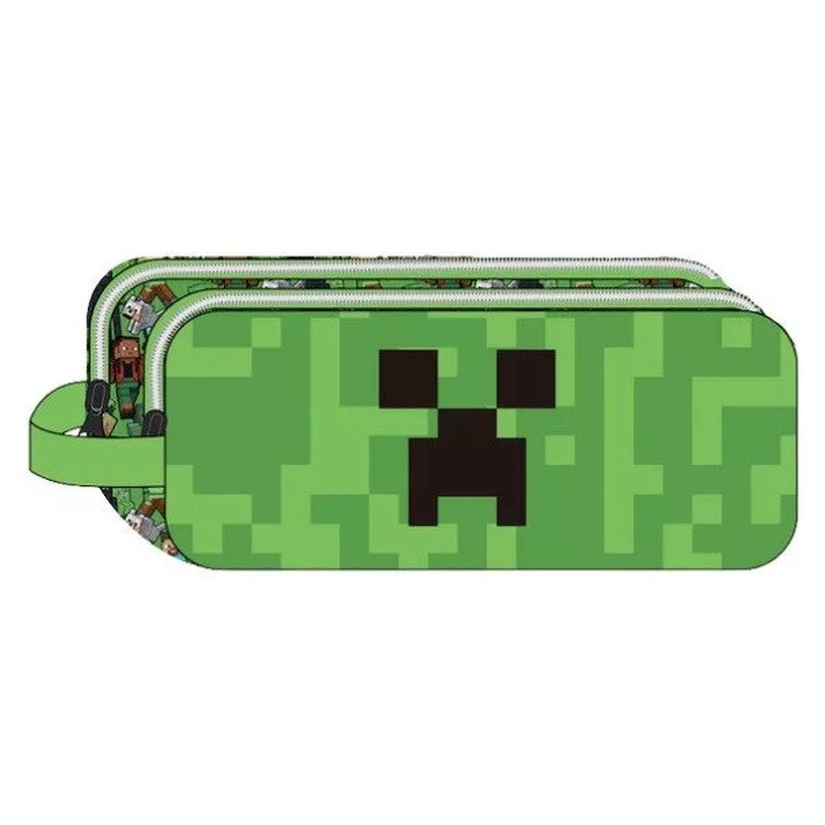 Minecraft Federmäppchen Minecraft Face 2 Fächer Federmäppchen 23 cm