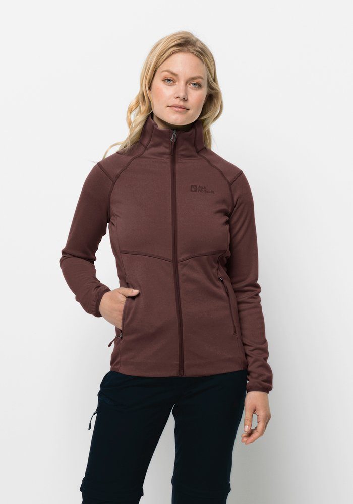 Jack Wolfskin Fleecejacke FORTBERG FZ W dark-maroon