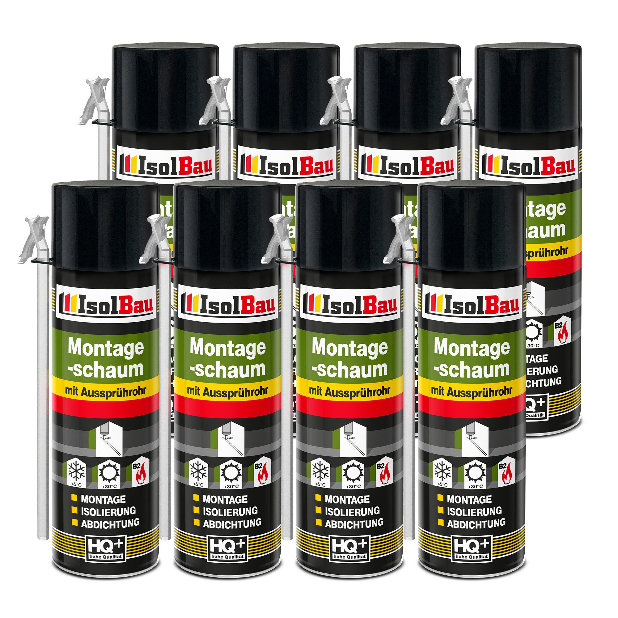 None Montagekleber Montageschaum 8 Dose 500 ml Bauschaum Abdichtung, Innen günstig online kaufen