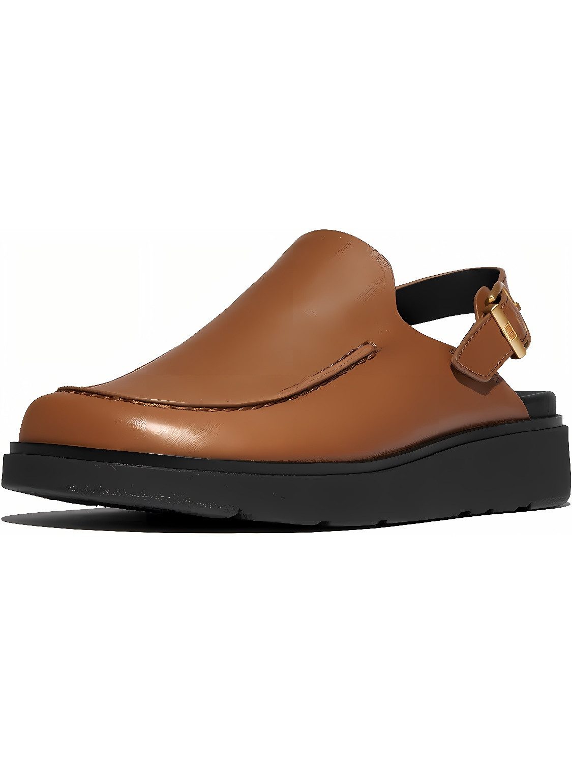 Gen-FF Leather Back-Strap Moc Mules Clog