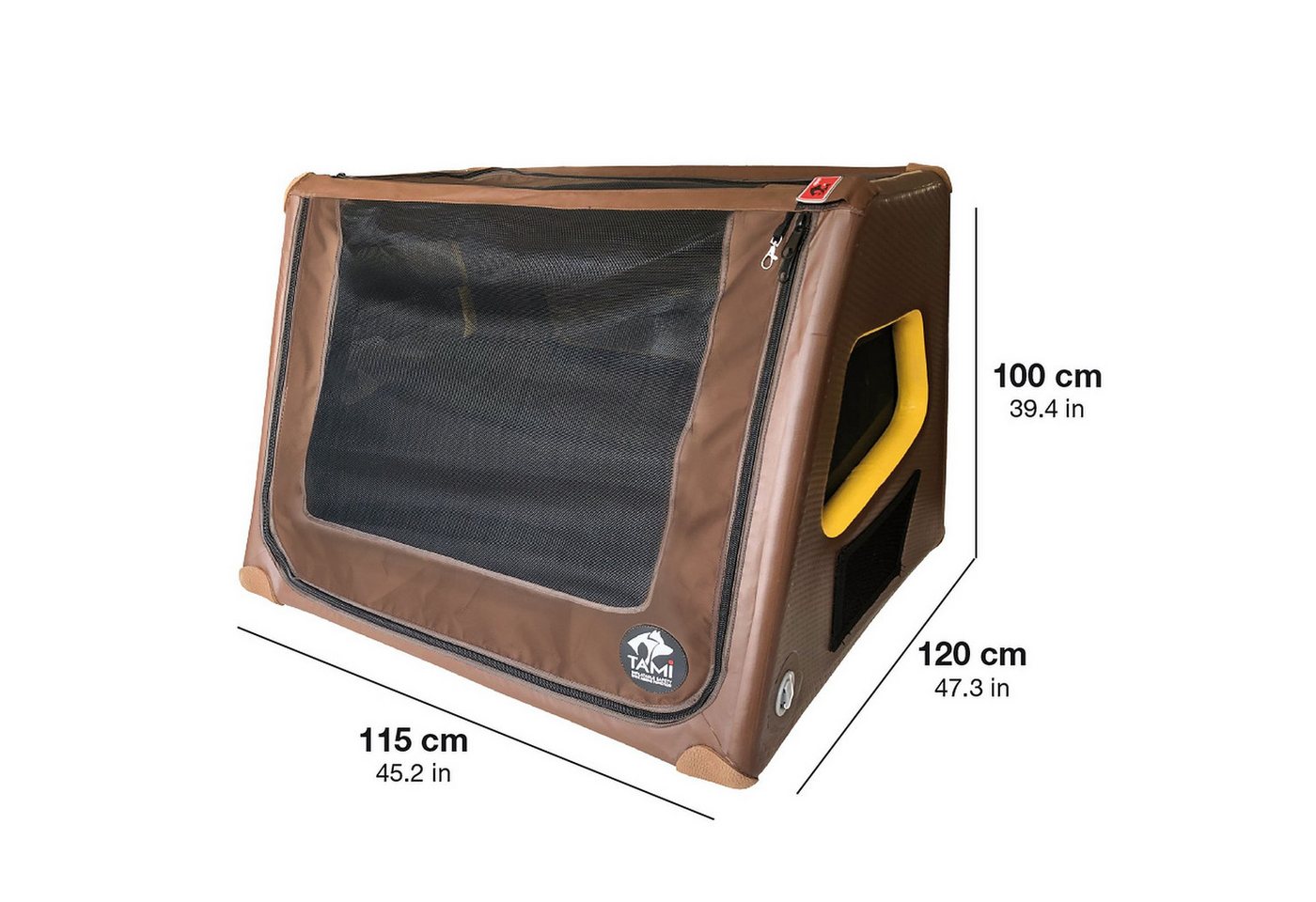 Thumbnail - Tami-Dogbox Hunde-Transportbox TAMI XXL - Auto & Home Hundebox aufblasbar mit Airbagfunktion, Aufblasbare Hundebox mit A...